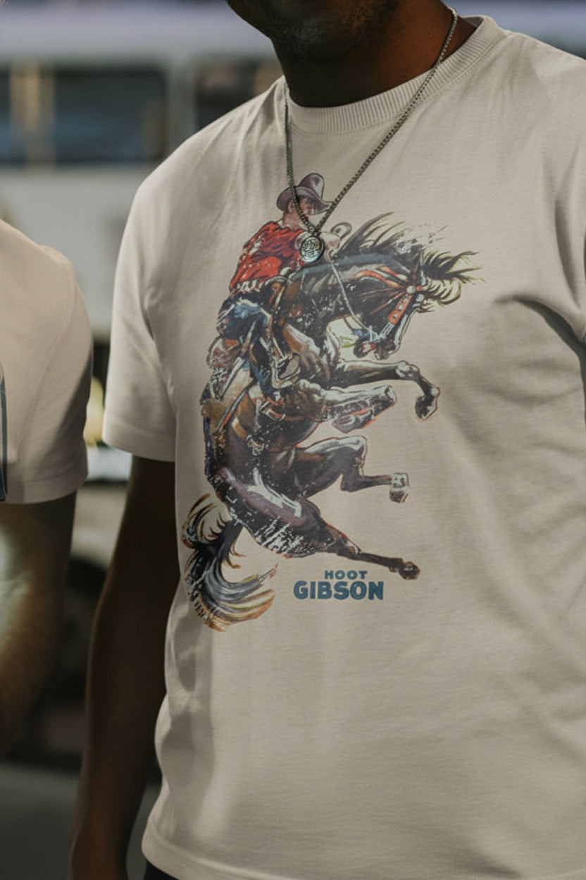 Hoot Gibson Rodeo Tee: Retro Western Canada vintage style T-Shirt