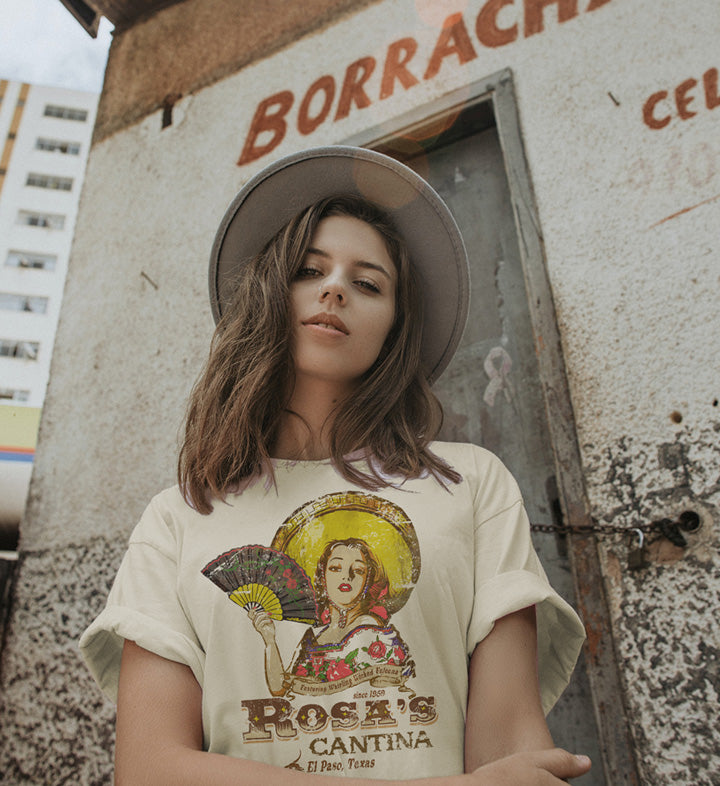 Rosa's Cantina T-Shirt: El Paso Texas Vintage-Style Souvenir Tee
