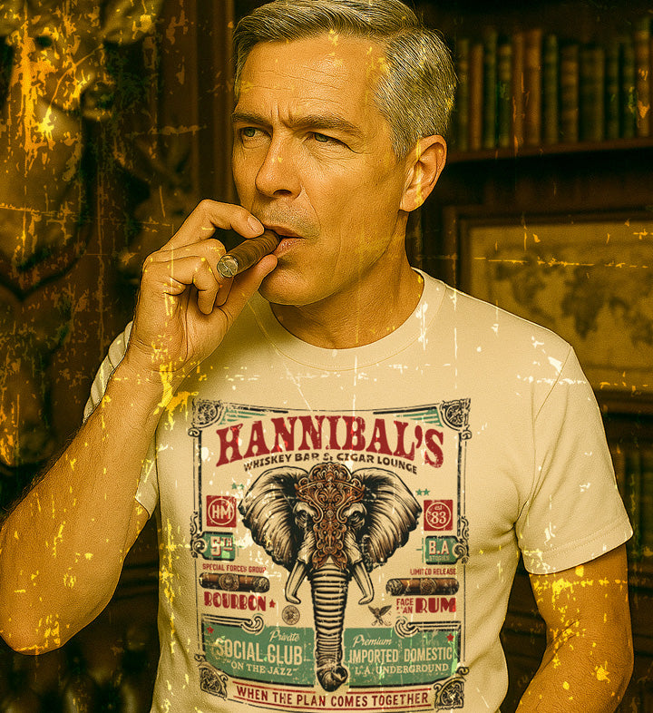 Hannibal's Plan Whiskey Lounge T-Shirt: Vintage-Style A-Team Tee