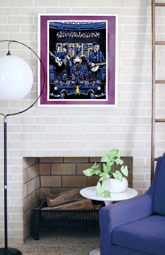 Beatles 'A Hard Day's Night' Movie Poster: Limited Edition Signed Screenprint