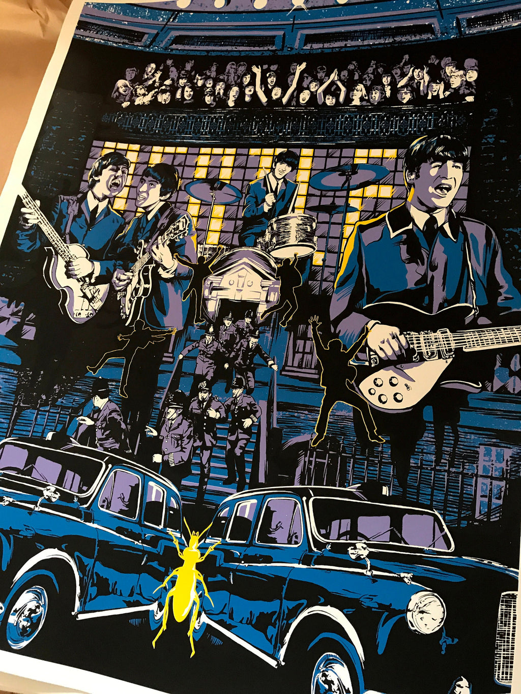 Beatles 'A Hard Day's Night' Movie Poster: Limited Edition Signed Screenprint