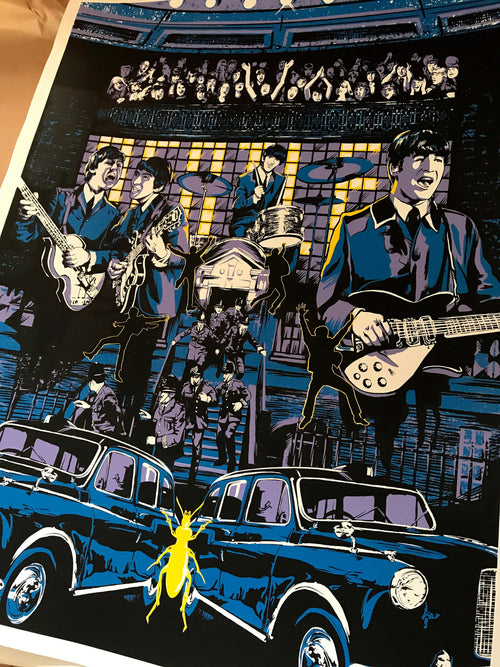 Beatles 'A Hard Day's Night' Movie Poster: Limited Edition Signed Screenprint