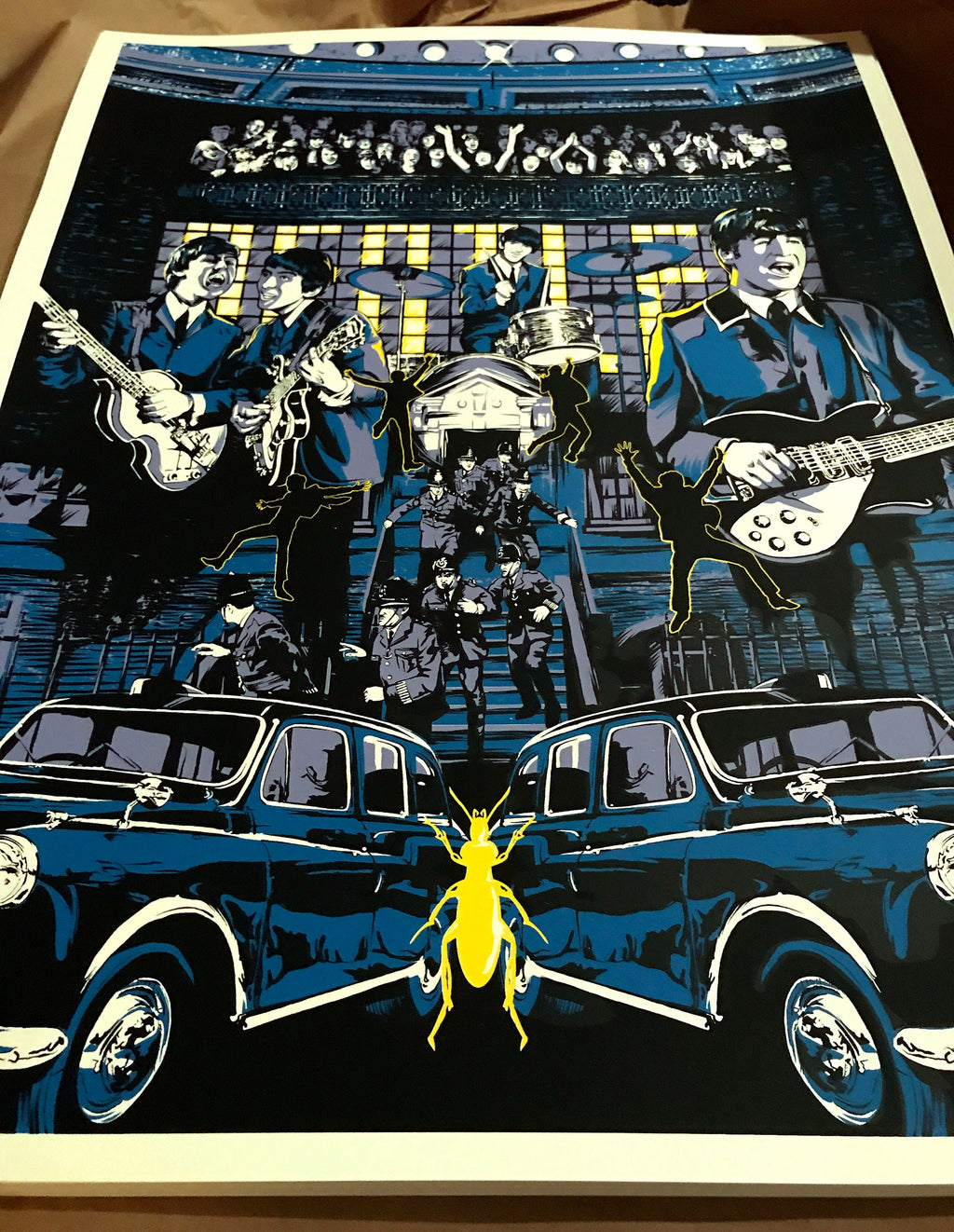 Beatles 'A Hard Day's Night' Movie Poster: Limited Edition Signed Screenprint