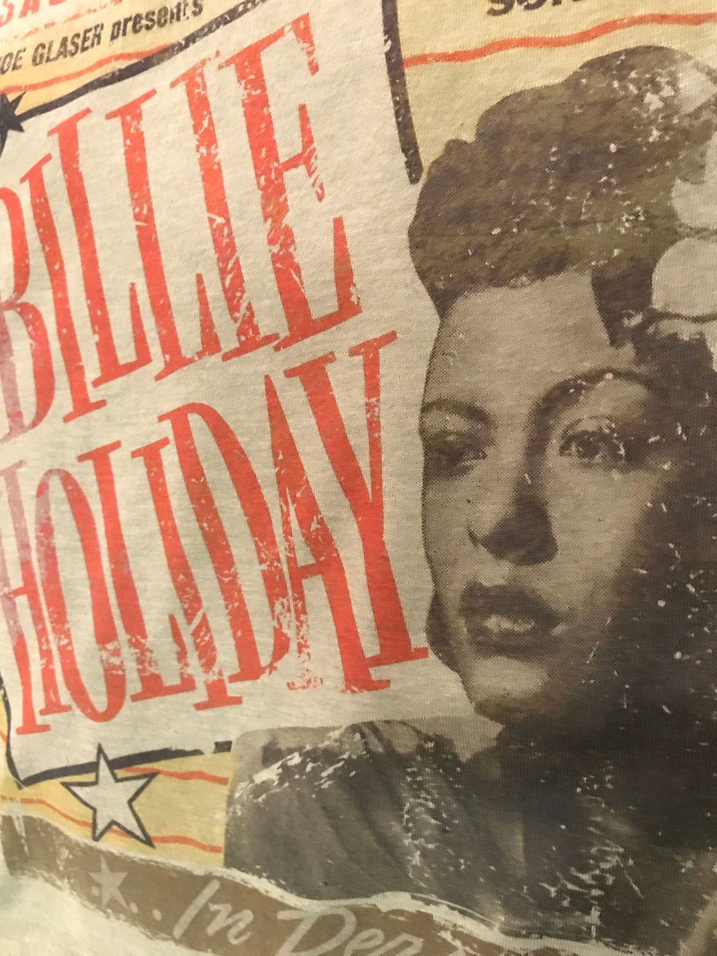 Billie Holiday -Live- Vintage-Style Jazz Tribute Tee -Lady Day -concert poster