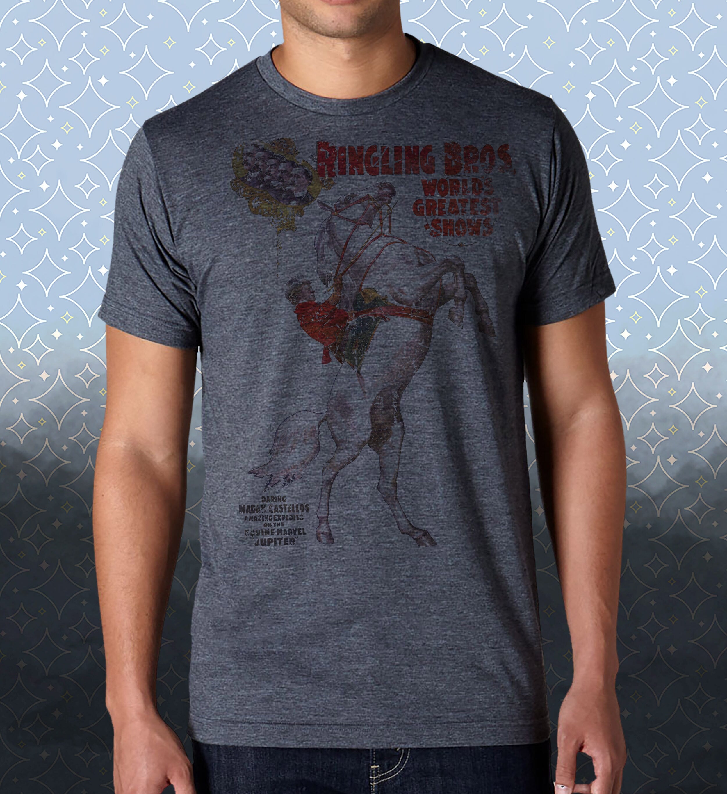 Ringling Bros Circus | Jupiter | Vintage-style Nostalgia T-Shirt | Tee Historical Poster Vacation Trip