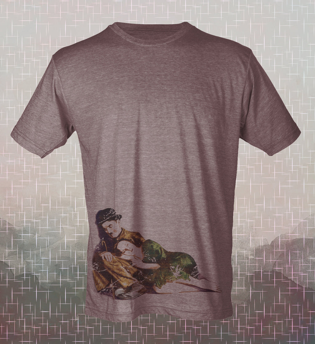 Charlie Chaplin-Modern Times-inspired Vintage-style T-Shirt Film 30's Silent Comedy Movie Classic Tee Little Tramp