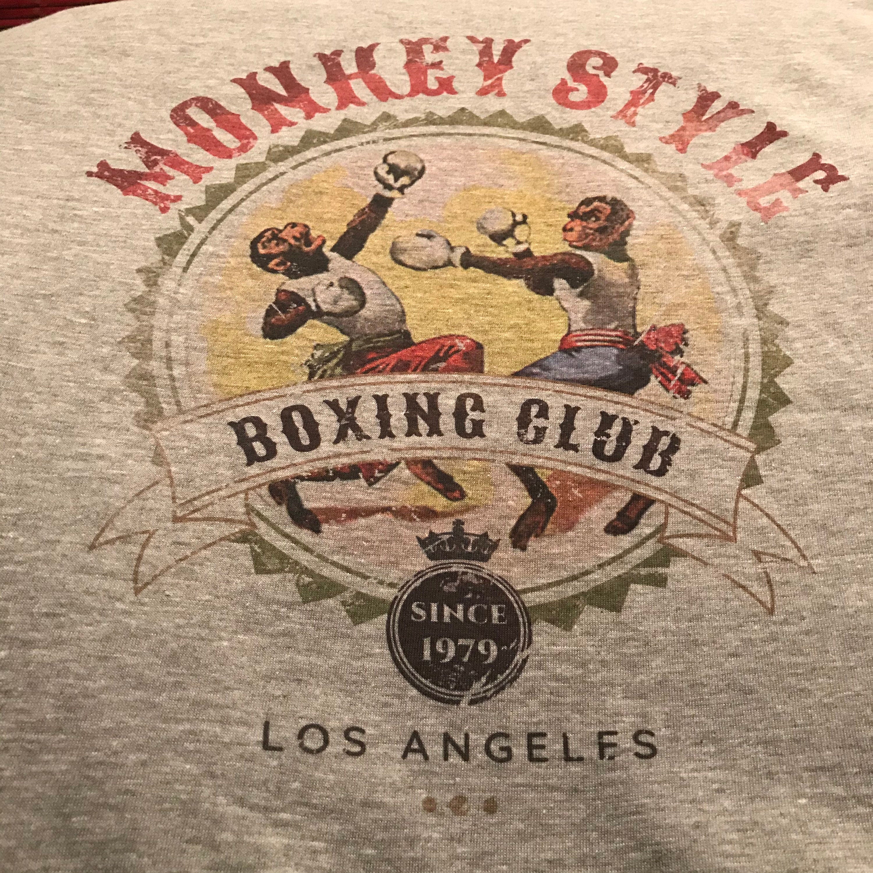 Monkey Style Boxing Club T-Shirt: Vintage-Style Martial Arts Tee