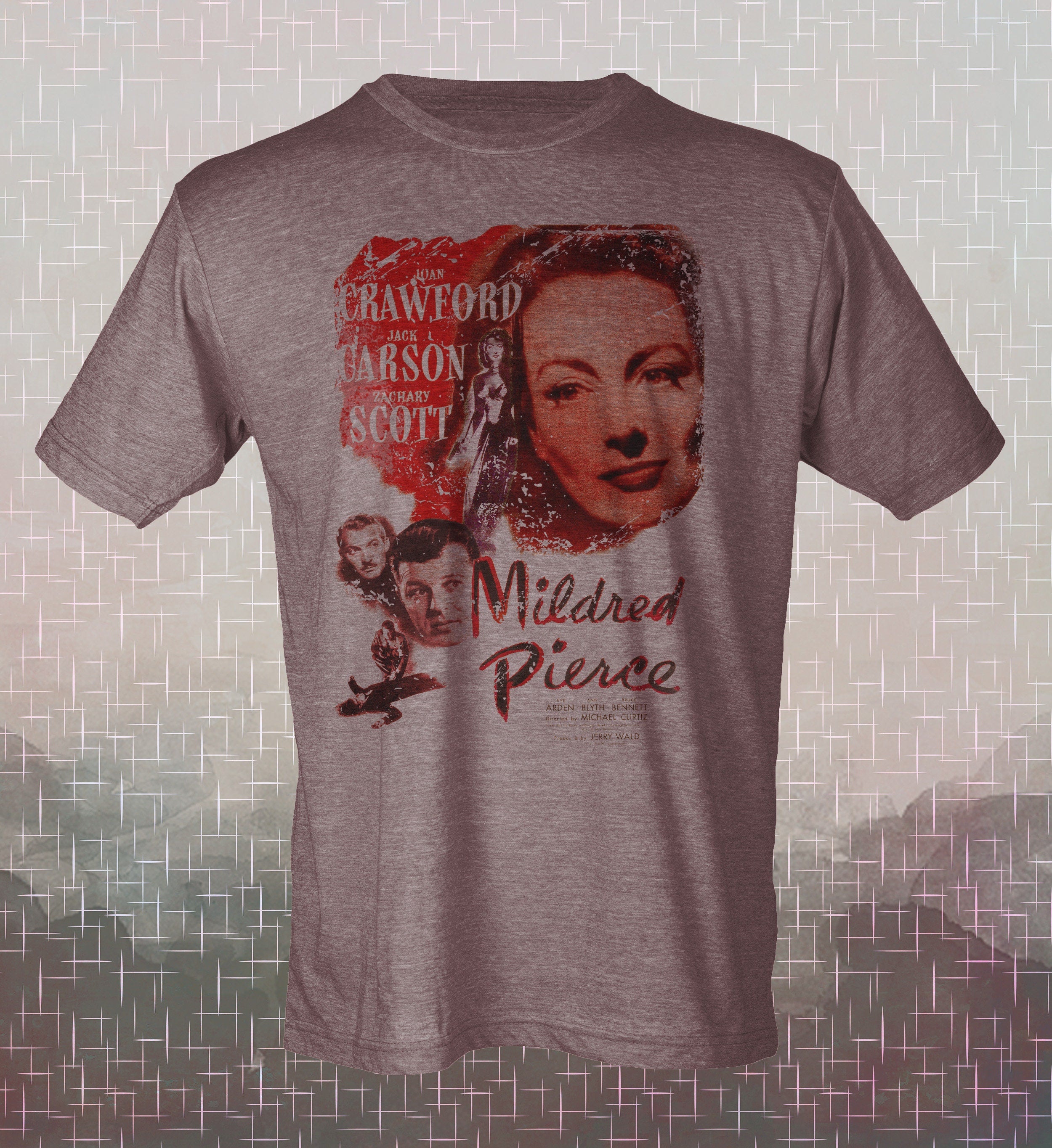 Mildred Pierce- Vintage-Style - T-Shirt Film Noir- Movie Classic - Joan Crawford 1945