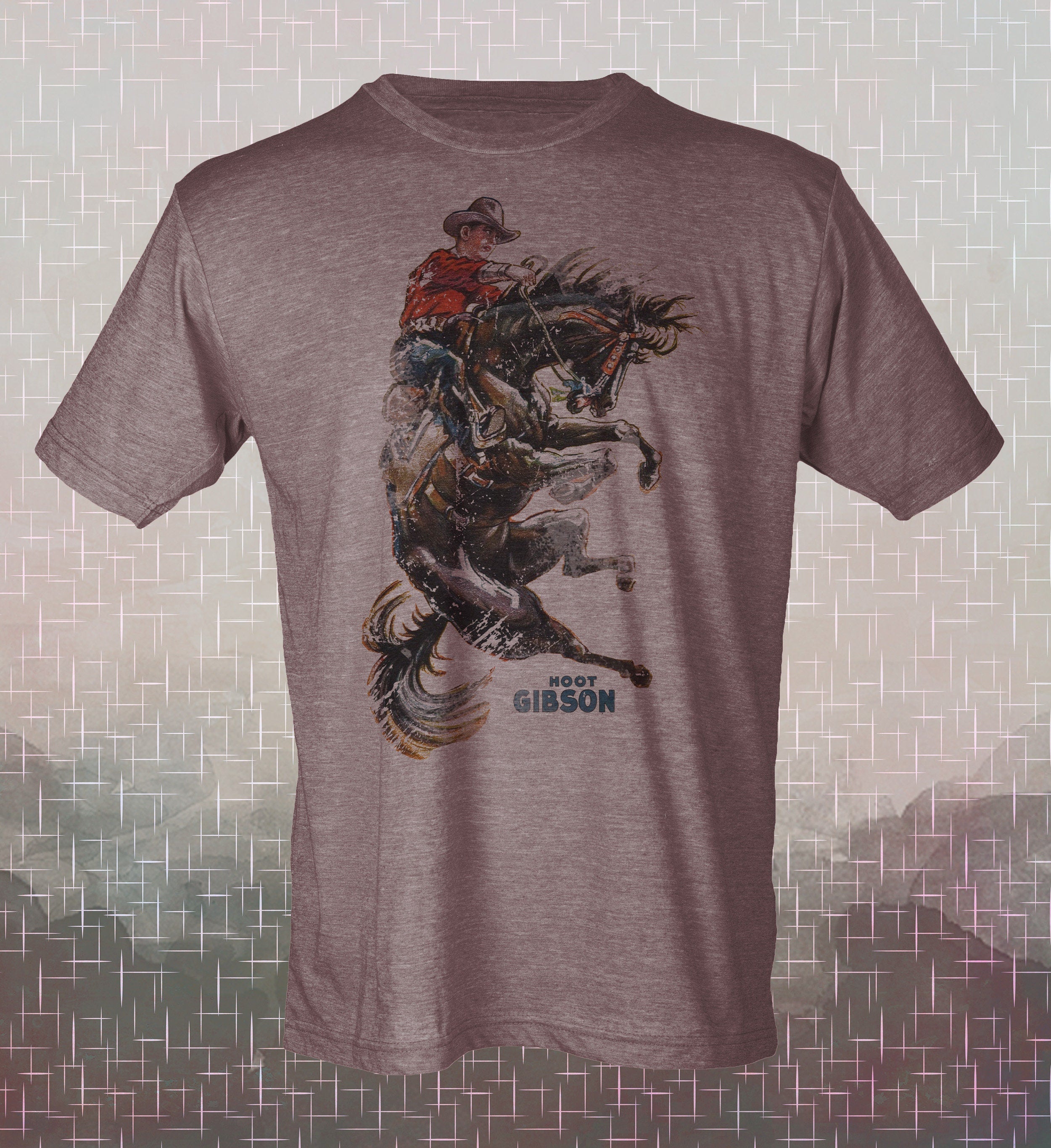 Hoot Gibson Rodeo Tee: Retro Western Canada vintage style T-Shirt