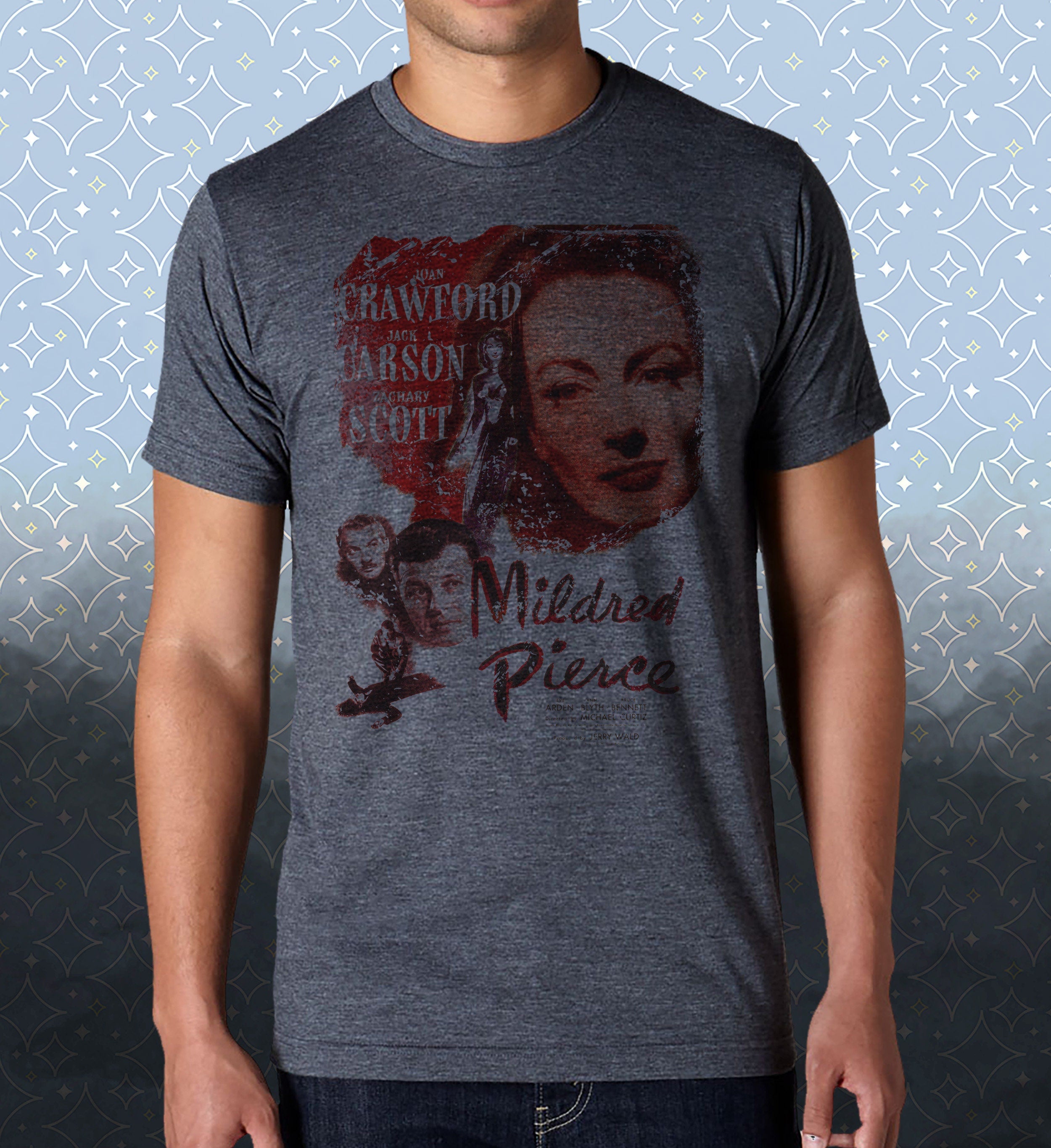 Mildred Pierce- Vintage-Style - T-Shirt Film Noir- Movie Classic - Joan Crawford 1945