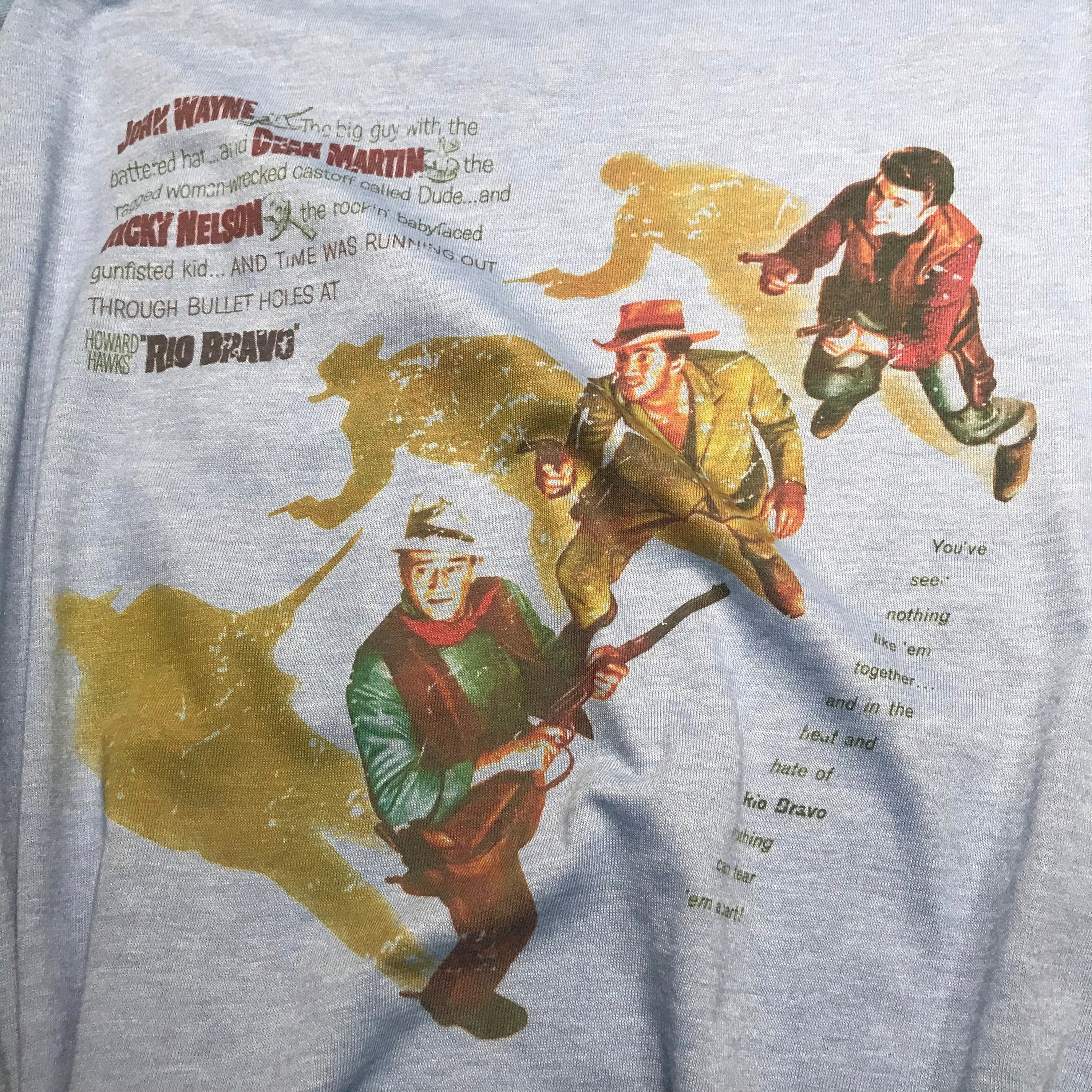 Rio Bravo Movie Tee: John Wayne, Dean Martin, Ricky Nelson - Vintage Western Style