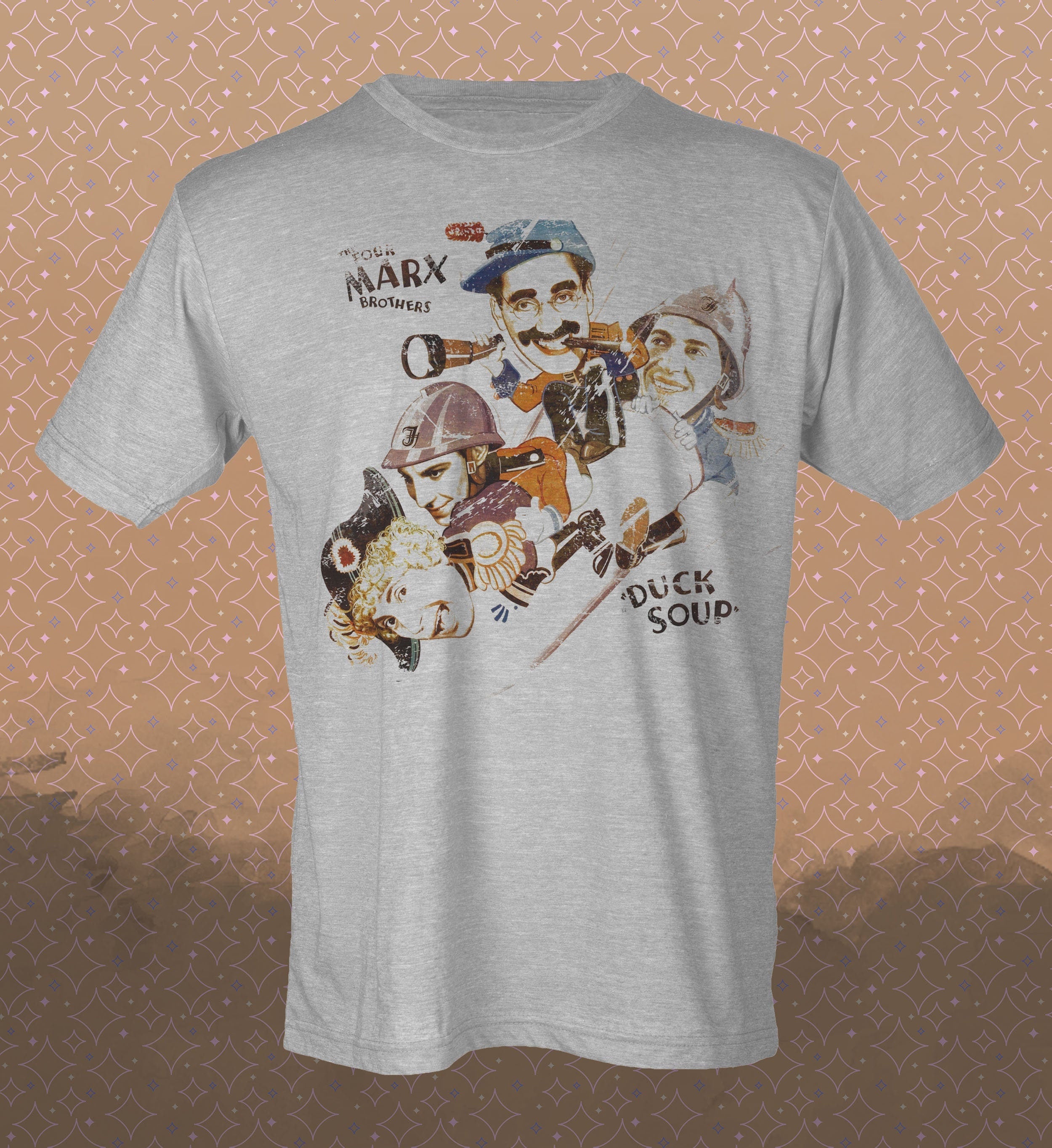 Duck Soup - Marx Brothers | Vintage-style T-Shirt Film 30's 1933 BW Comedy Movie Classic Tee