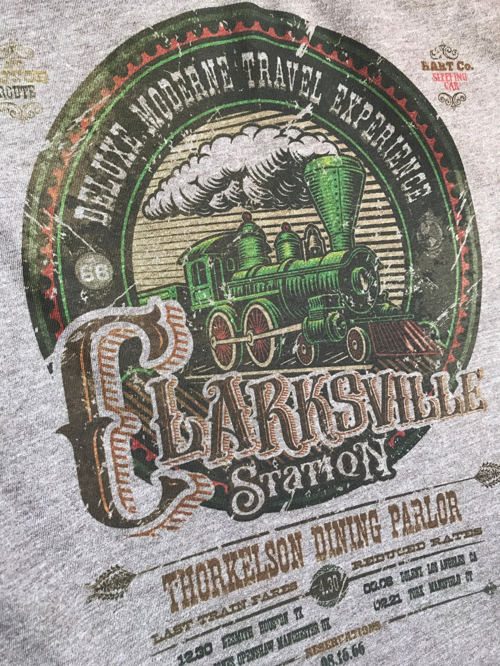 Last Train To Clarksville Station - Vintage-style T-Shirt Tee Travel Souvenir TV music