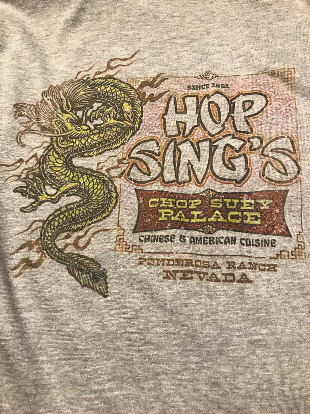 Bonanza Hop Sing Chop Suey Palace T-Shirt: Vintage Chinese Restaurant Tee