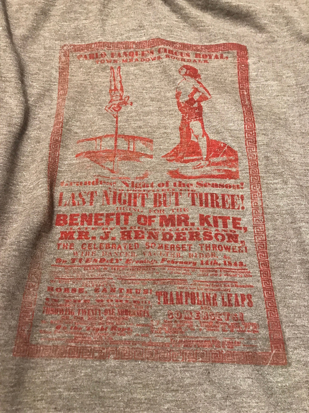 Mr. Kite Circus Poster T-Shirt: Retro Vintage Style Tee