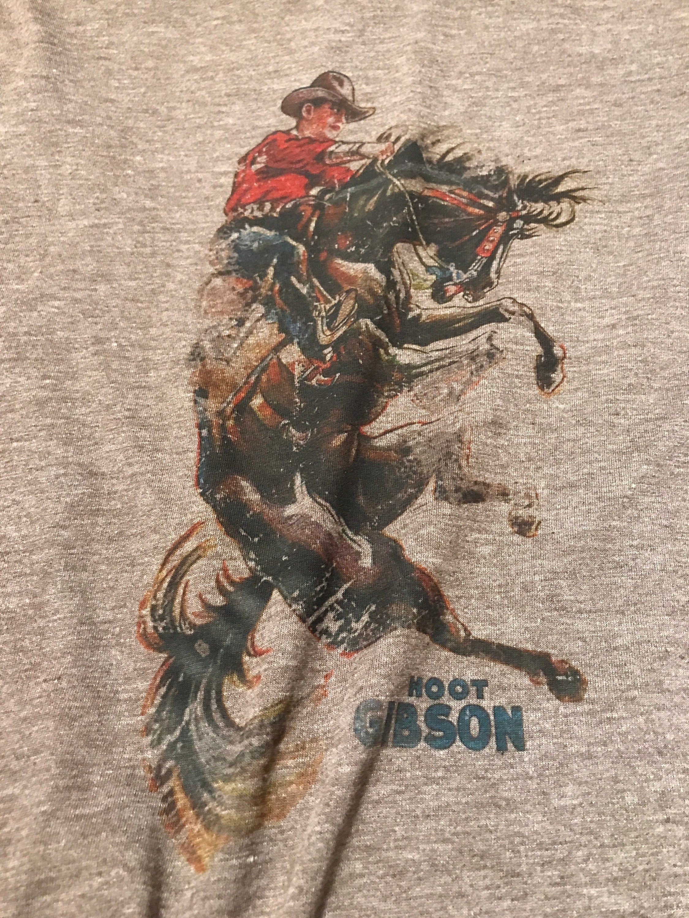 Hoot Gibson Rodeo Tee: Retro Western Canada vintage style T-Shirt