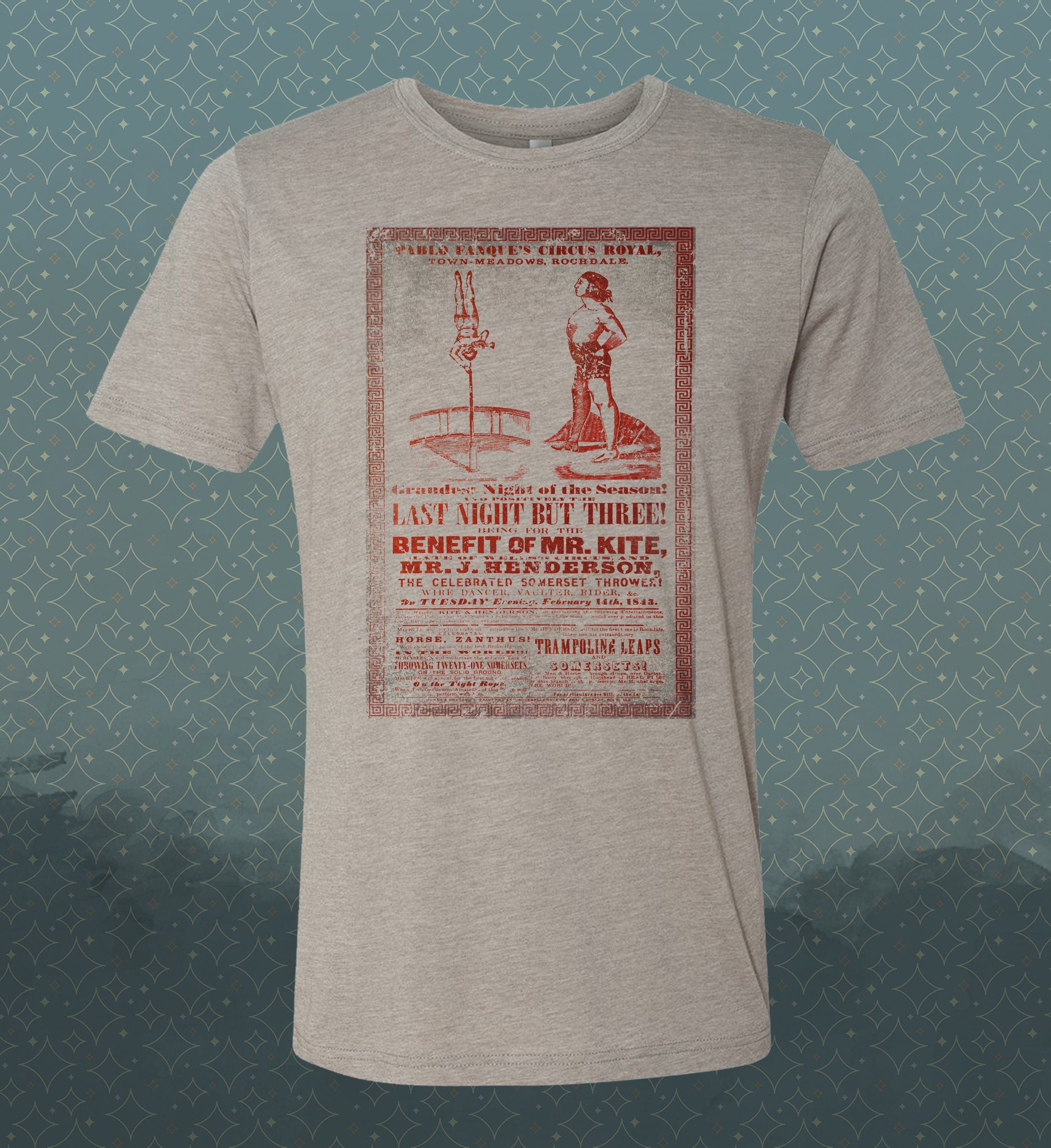 Mr. Kite Circus Poster T-Shirt: Retro Vintage Style Tee