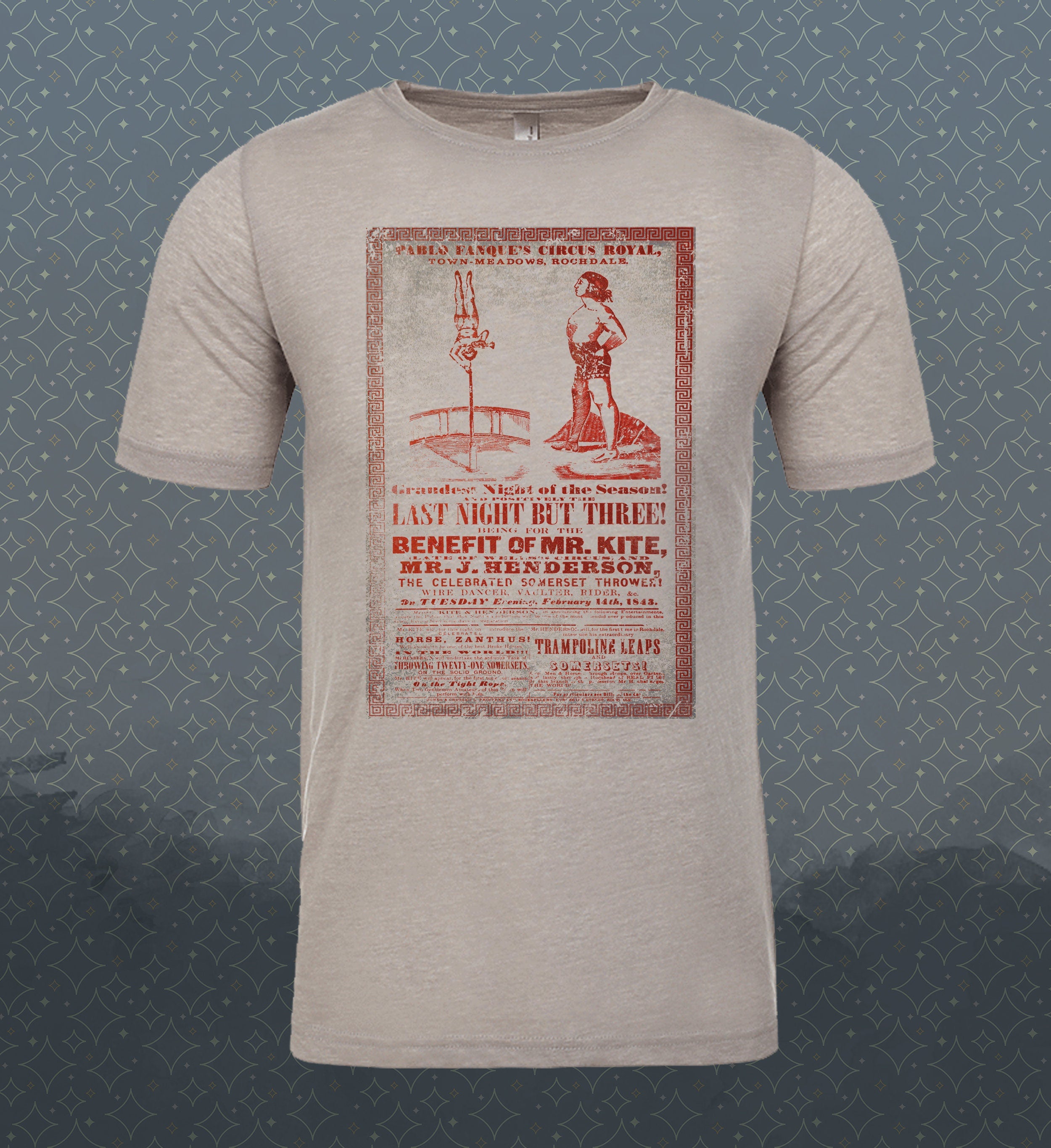 Mr. Kite Circus Poster T-Shirt: Retro Vintage Style Tee