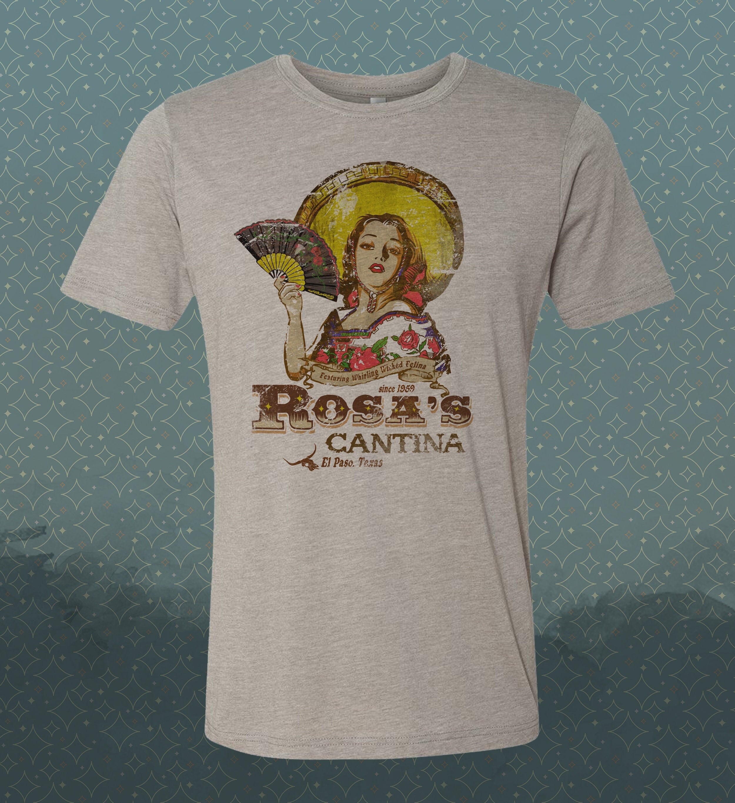 Rosa's Cantina T-Shirt: El Paso Texas Vintage-Style Souvenir Tee