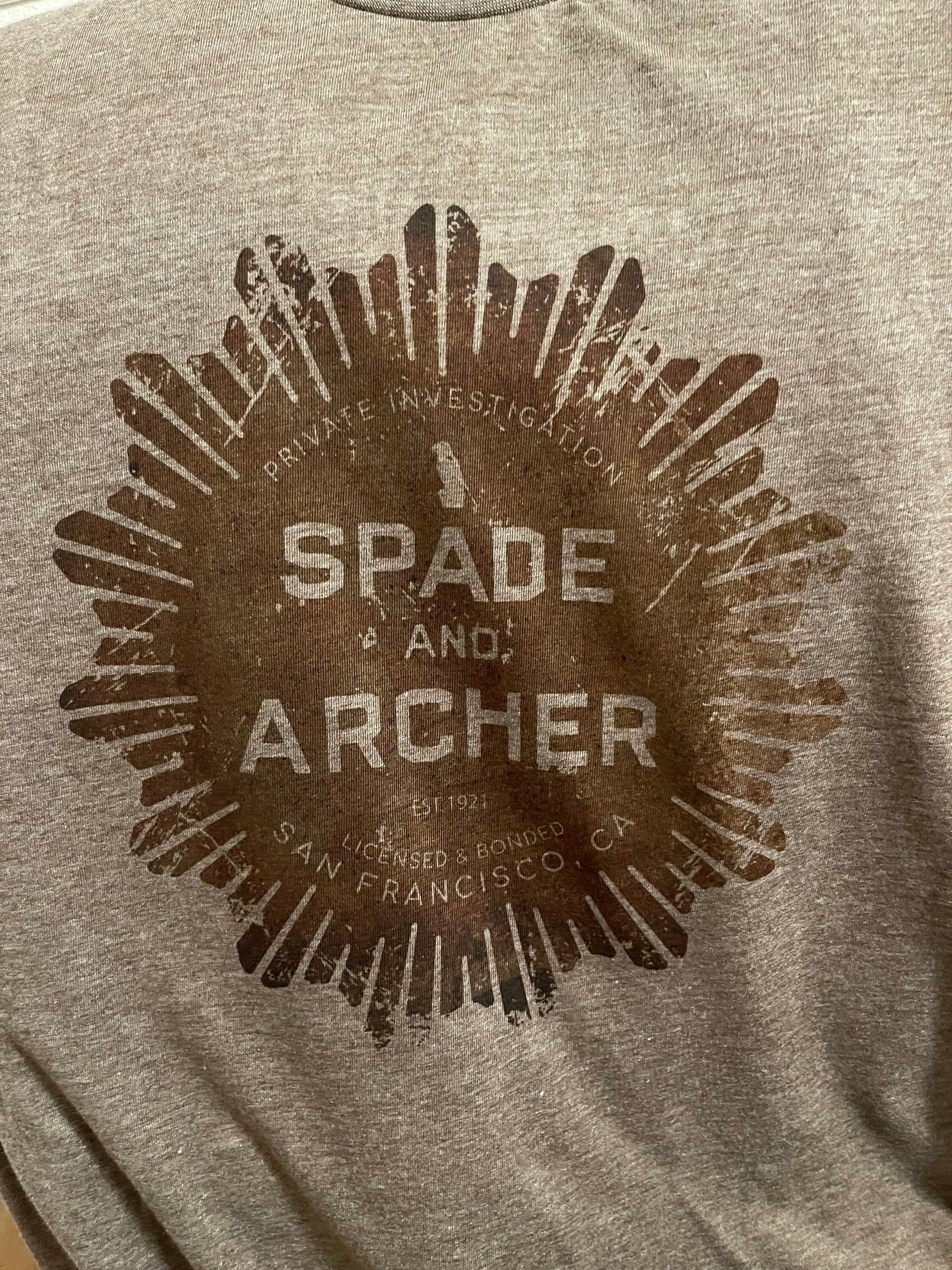 Maltese Falcon Spade and Archer Tee: San Francisco Private Investigation, Vintage Style T-Shirt