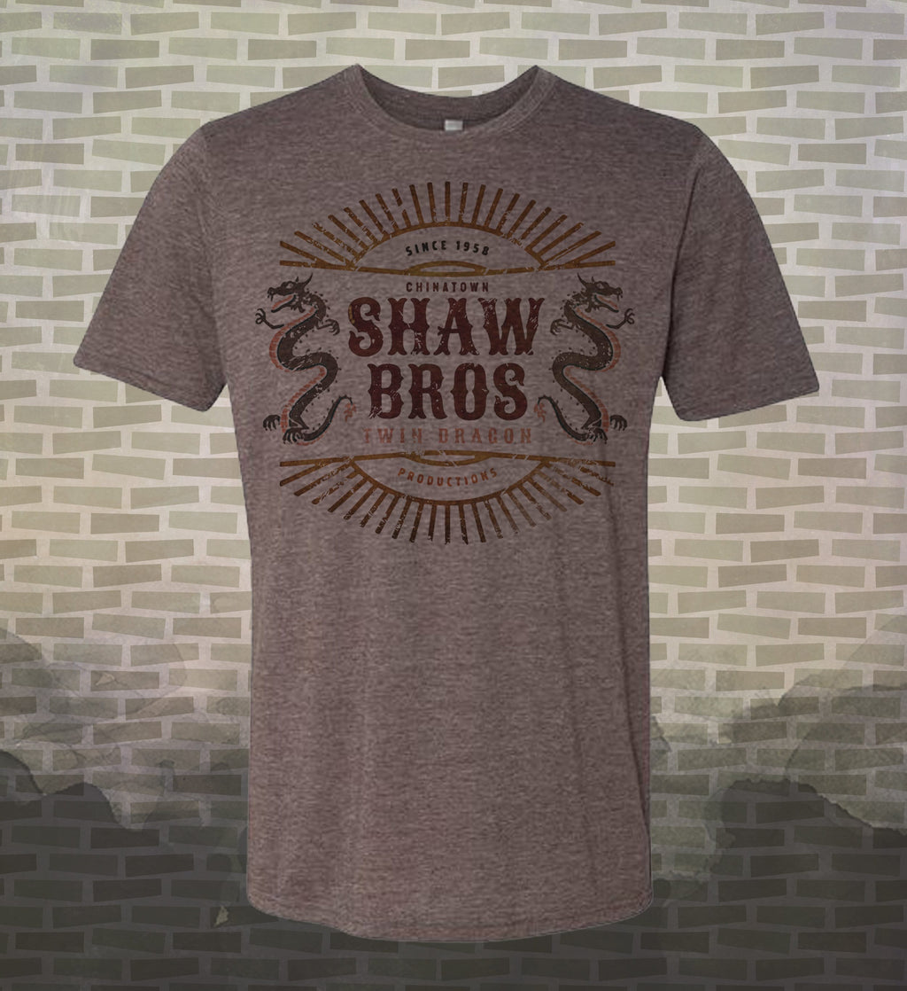 Shaw Bros Twin Dragon T-Shirt: San Francisco Chinatown Kung Fu Movie Tee