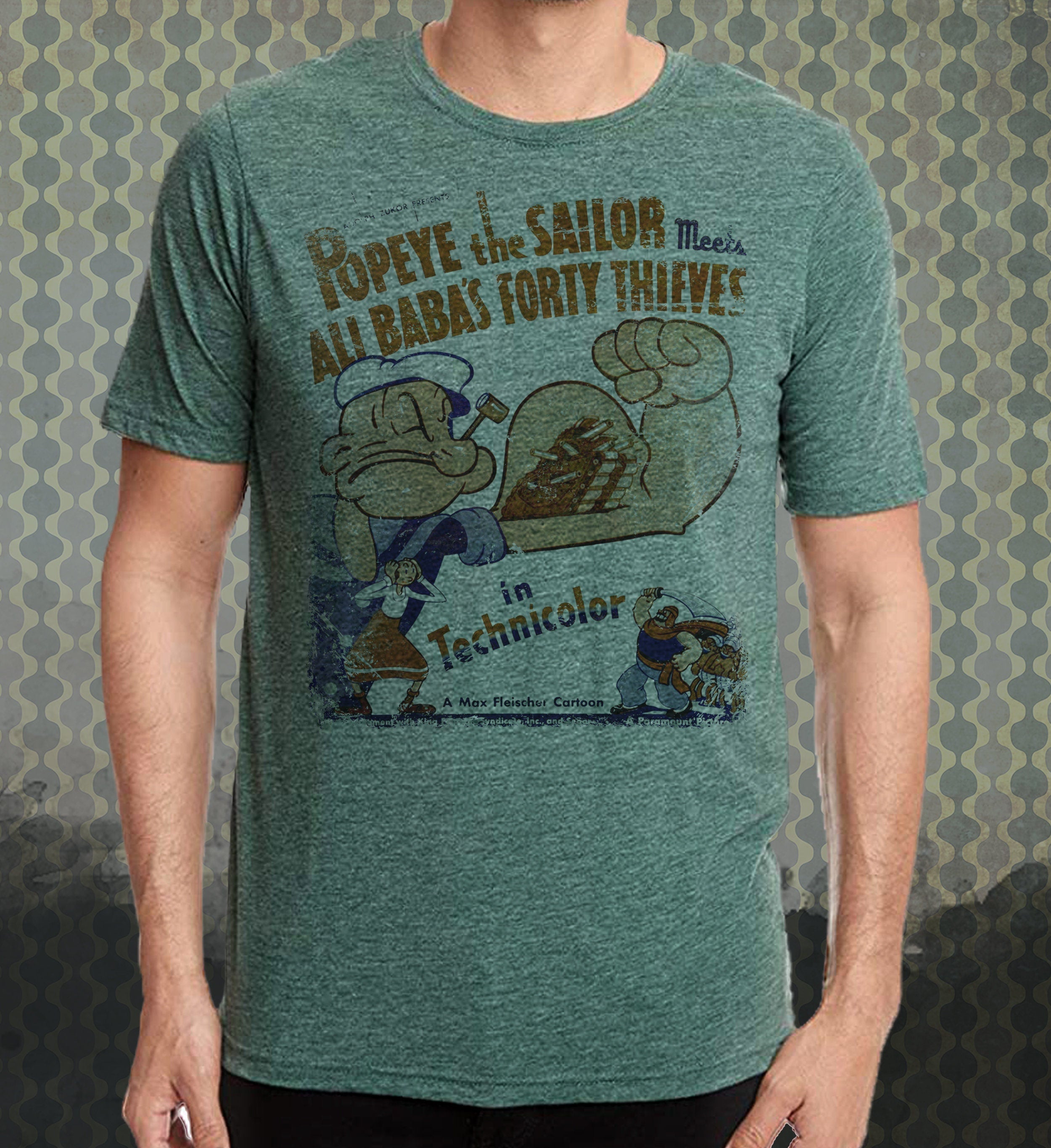 Popeye the Sailor Meets Ali Baba Vintage-Style T-Shirt