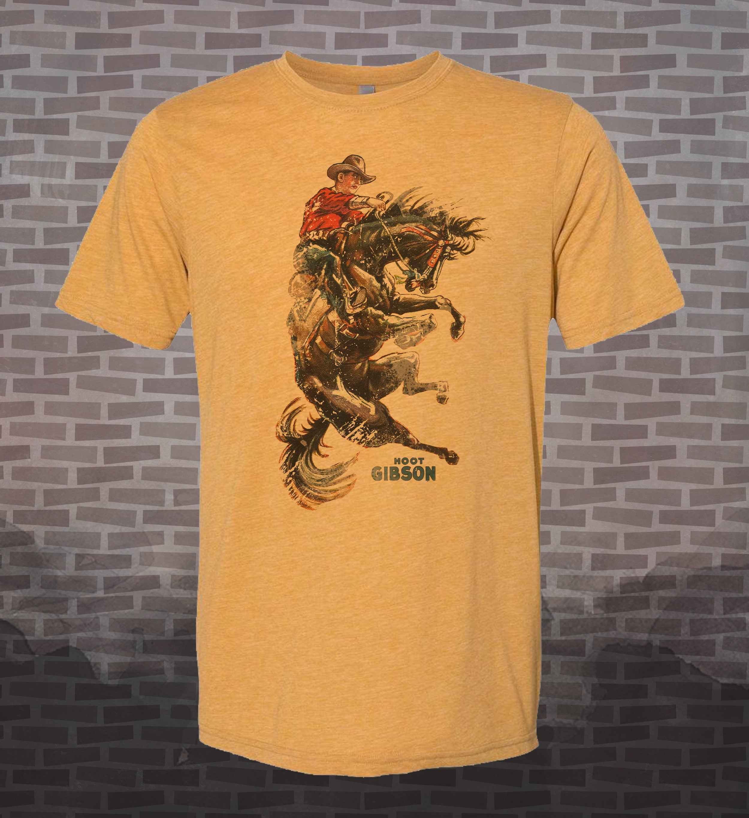 Hoot Gibson Rodeo Tee: Retro Western Canada vintage style T-Shirt