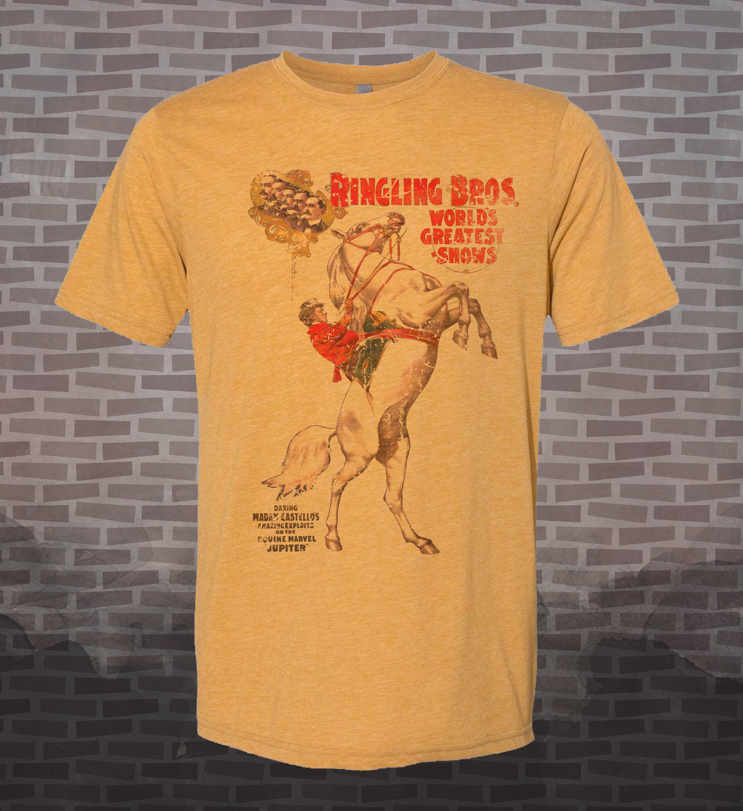 Ringling Bros Circus | Jupiter | Vintage-style Nostalgia T-Shirt | Tee Historical Poster Vacation Trip