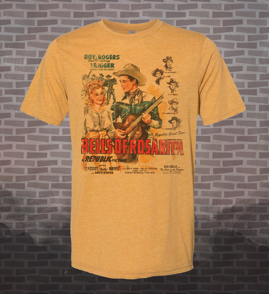 Bells of Rosarita Tee: Roy Rogers, Dale Evans, Vintage Movie Shirt