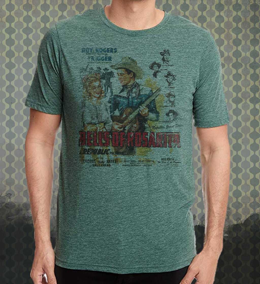 Bells of Rosarita Tee: Roy Rogers, Dale Evans, Vintage Movie Shirt