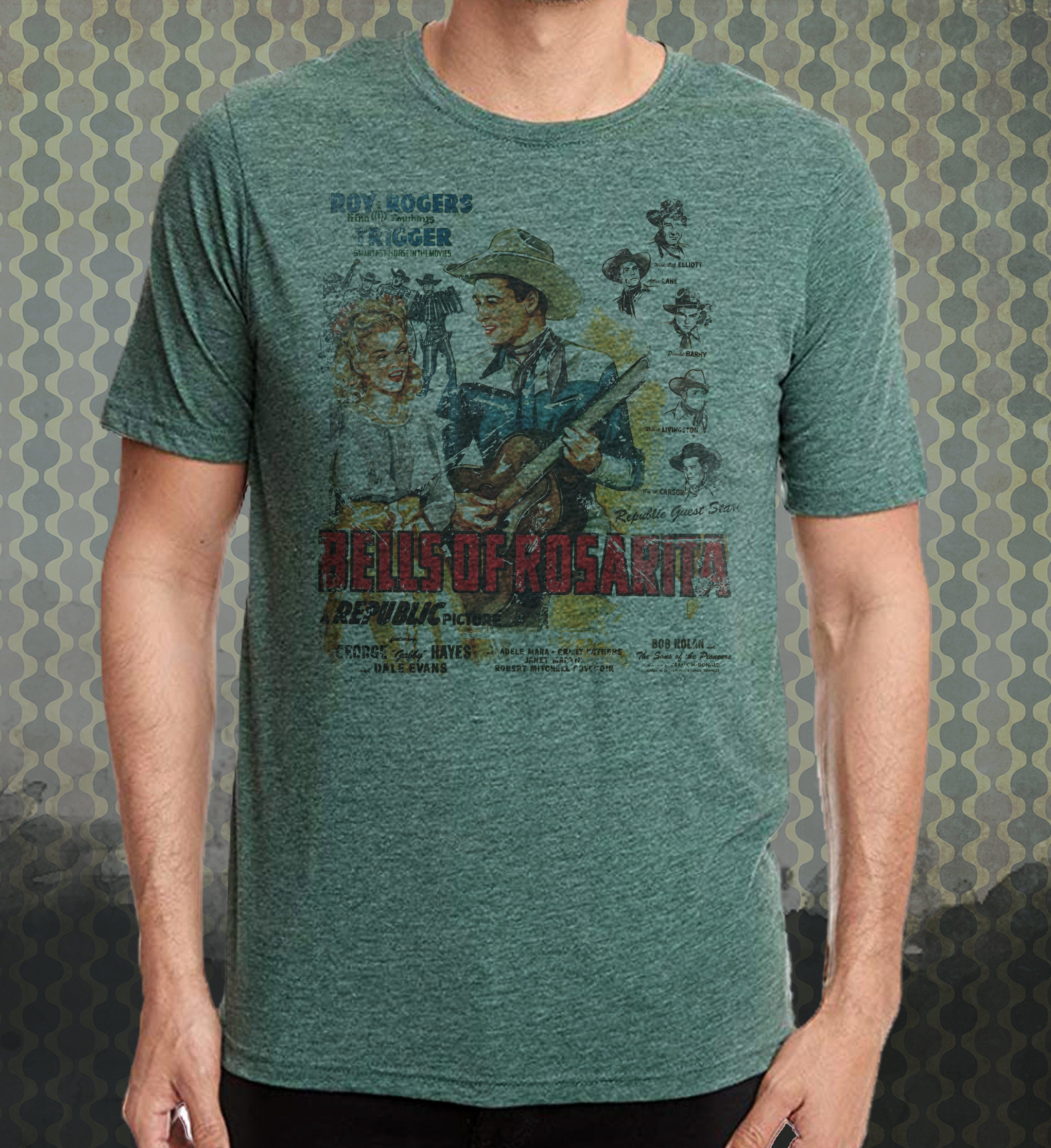 Bells of Rosarita Tee: Roy Rogers, Dale Evans, Vintage Movie Shirt