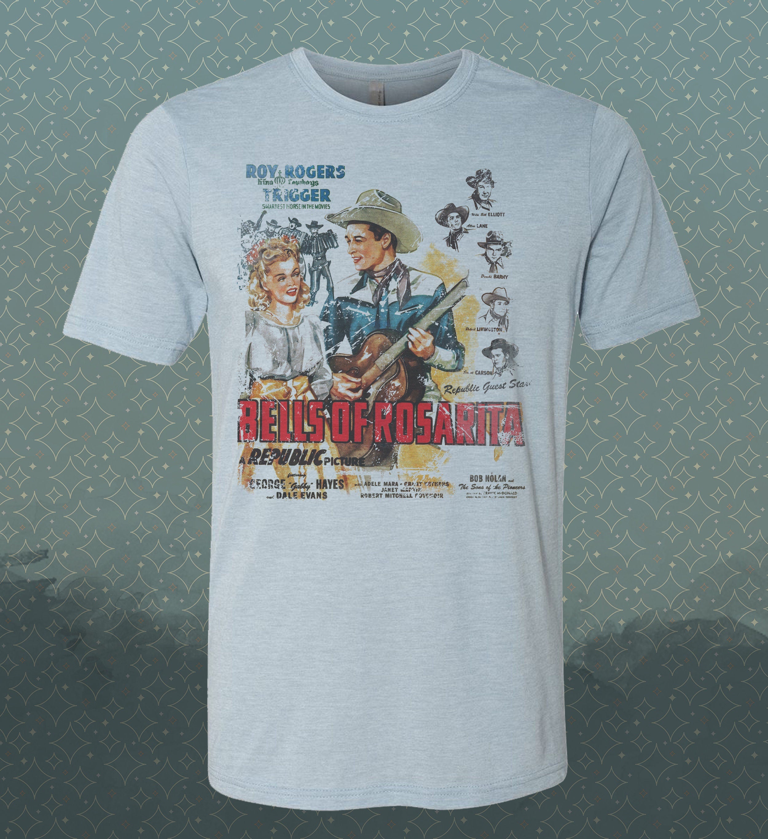 Bells of Rosarita Tee: Roy Rogers, Dale Evans, Vintage Movie Shirt