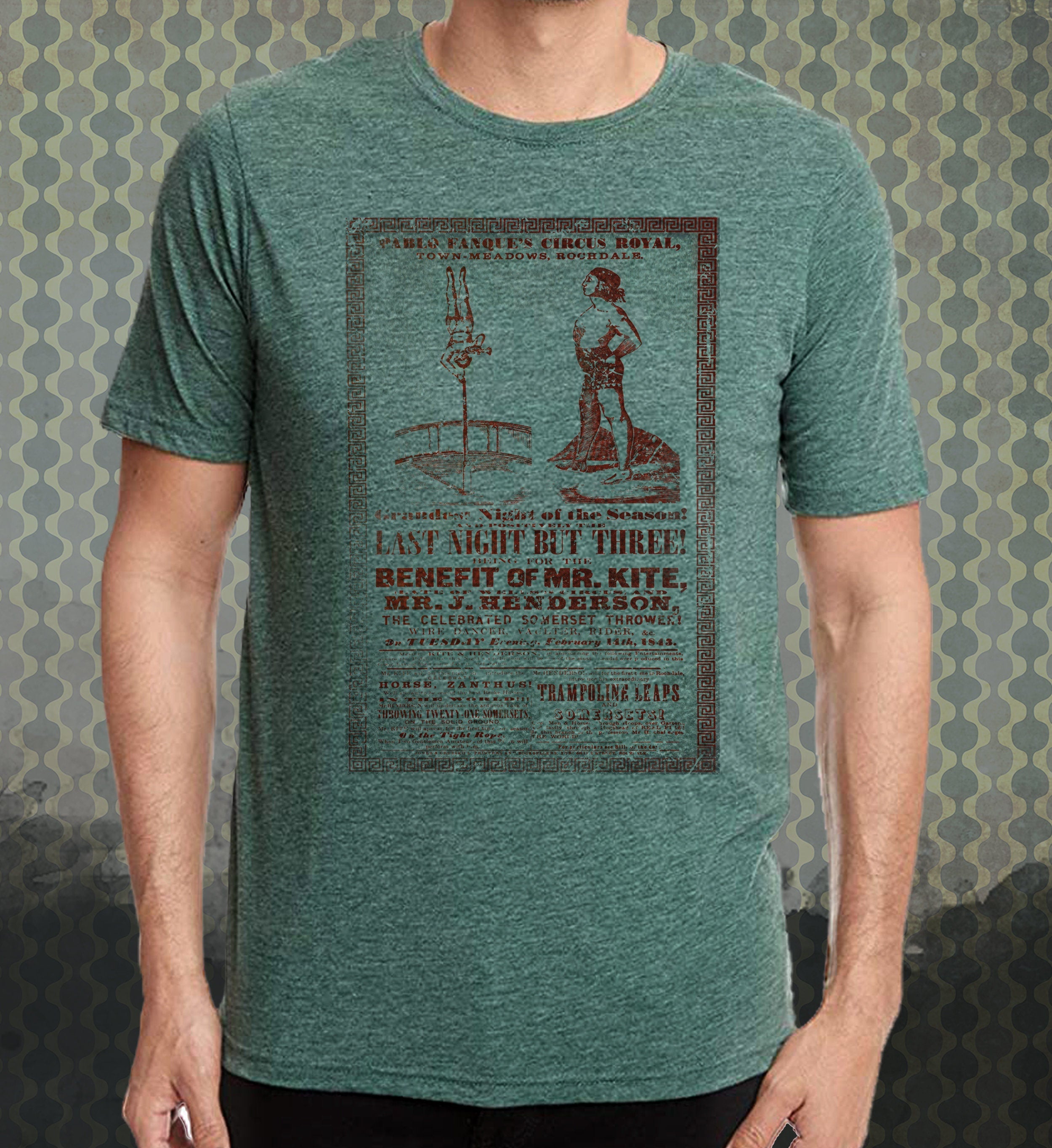 Mr. Kite Circus Poster T-Shirt: Retro Vintage Style Tee