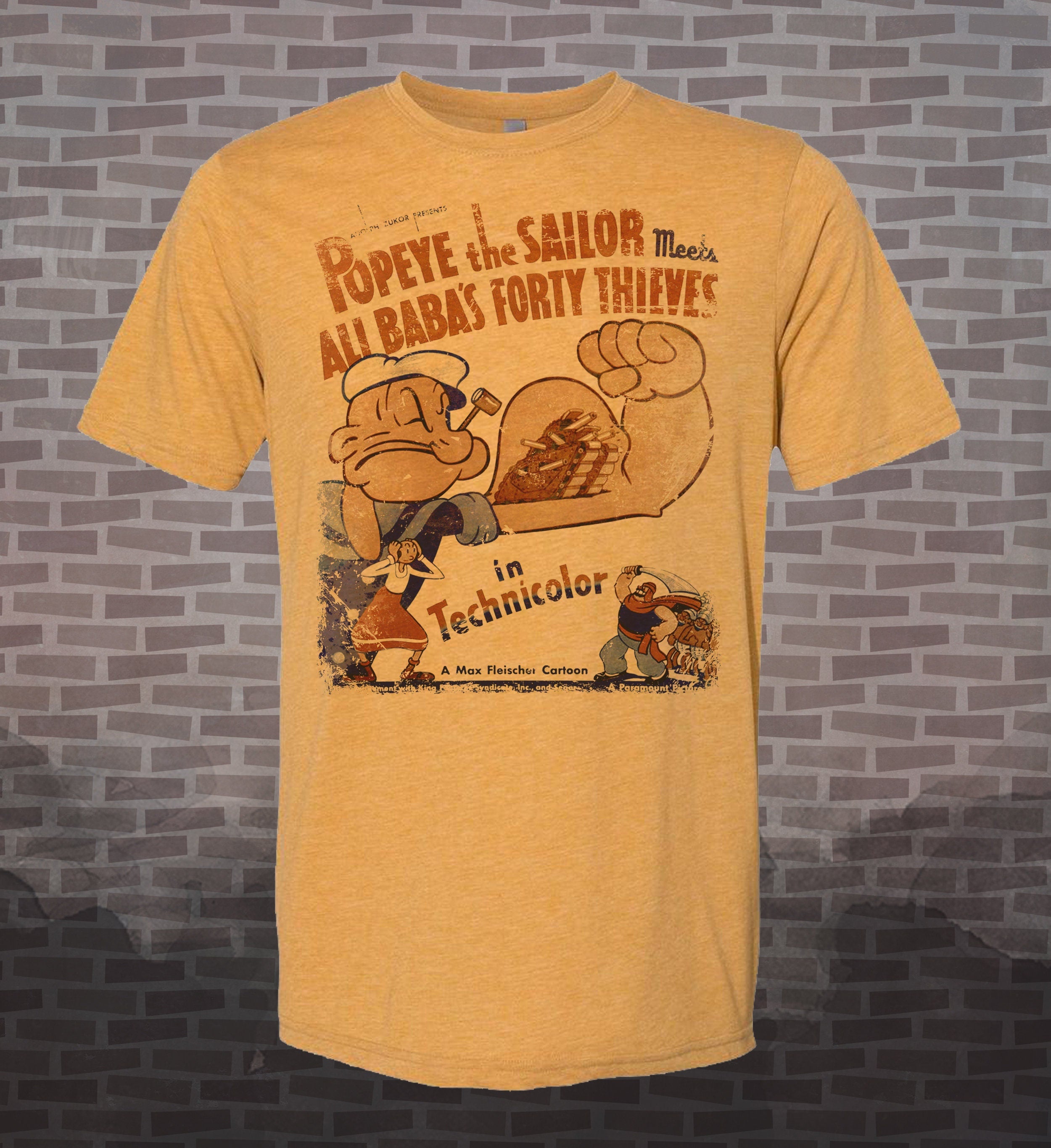 Popeye the Sailor Meets Ali Baba Vintage-Style T-Shirt