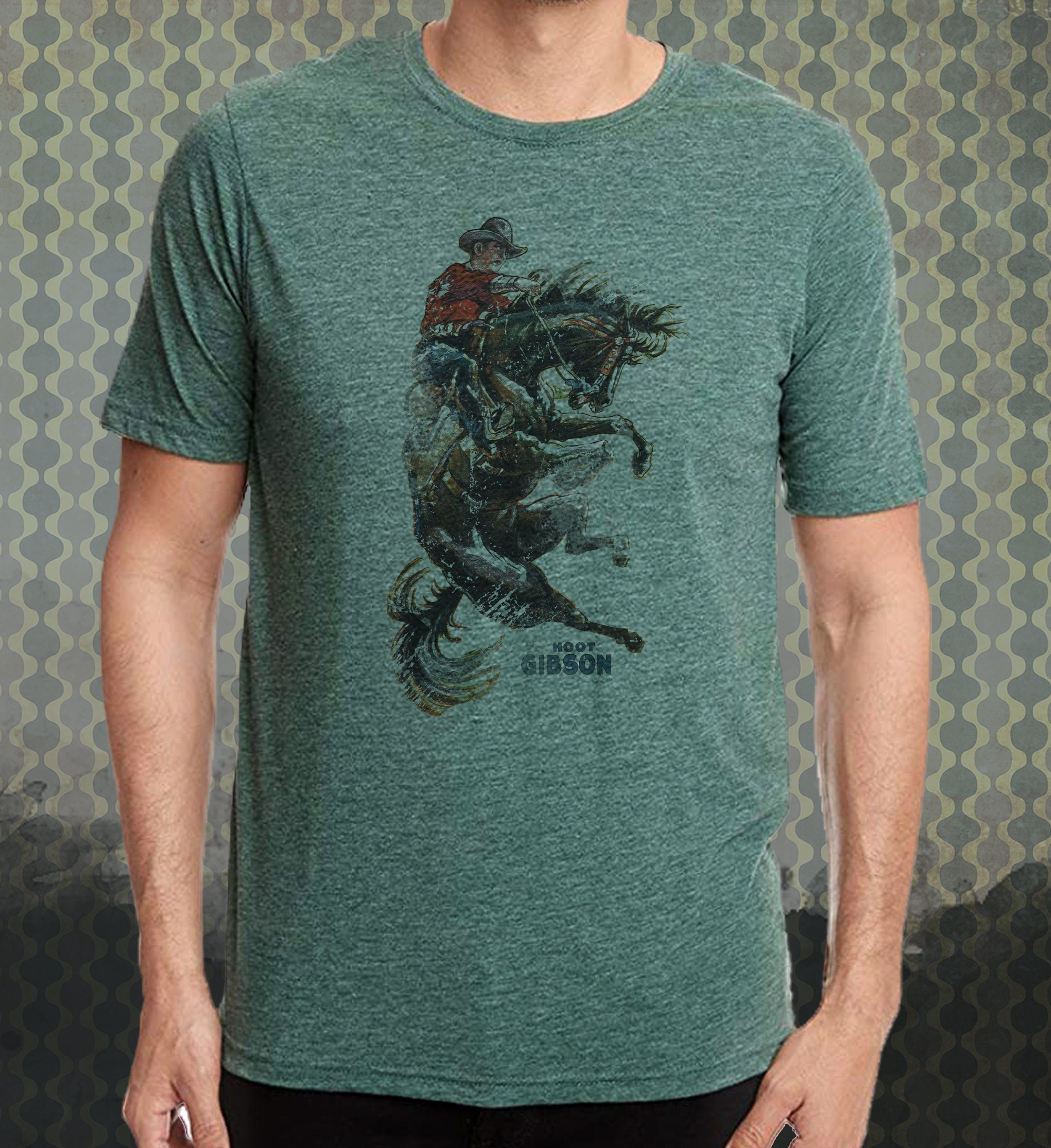 Hoot Gibson Rodeo Tee: Retro Western Canada vintage style T-Shirt