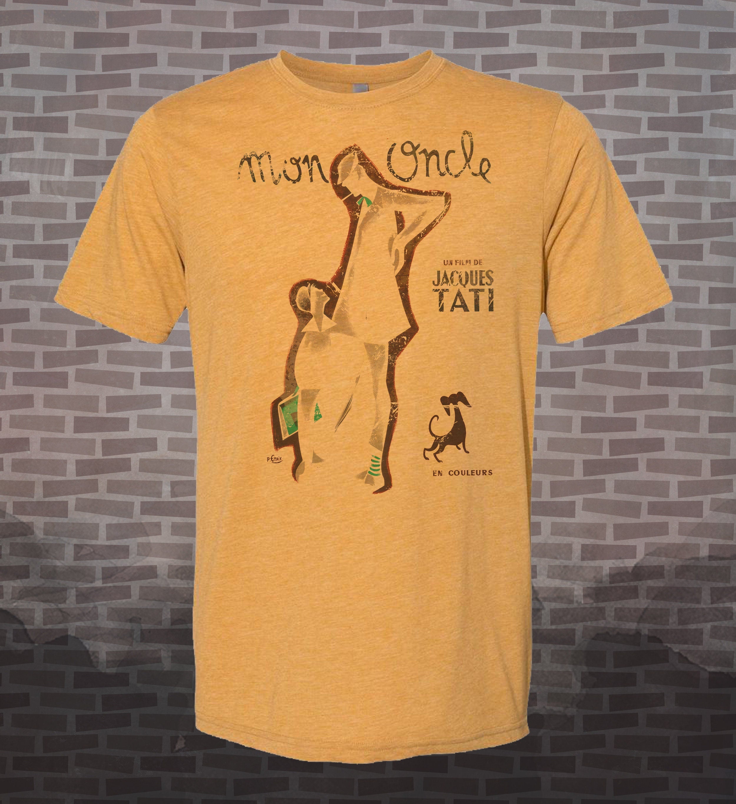 Mon Oncle - Jaques Tati | Vintage-style T-Shirt | Film 50's 1958 French Comedy Movie Classic Tee