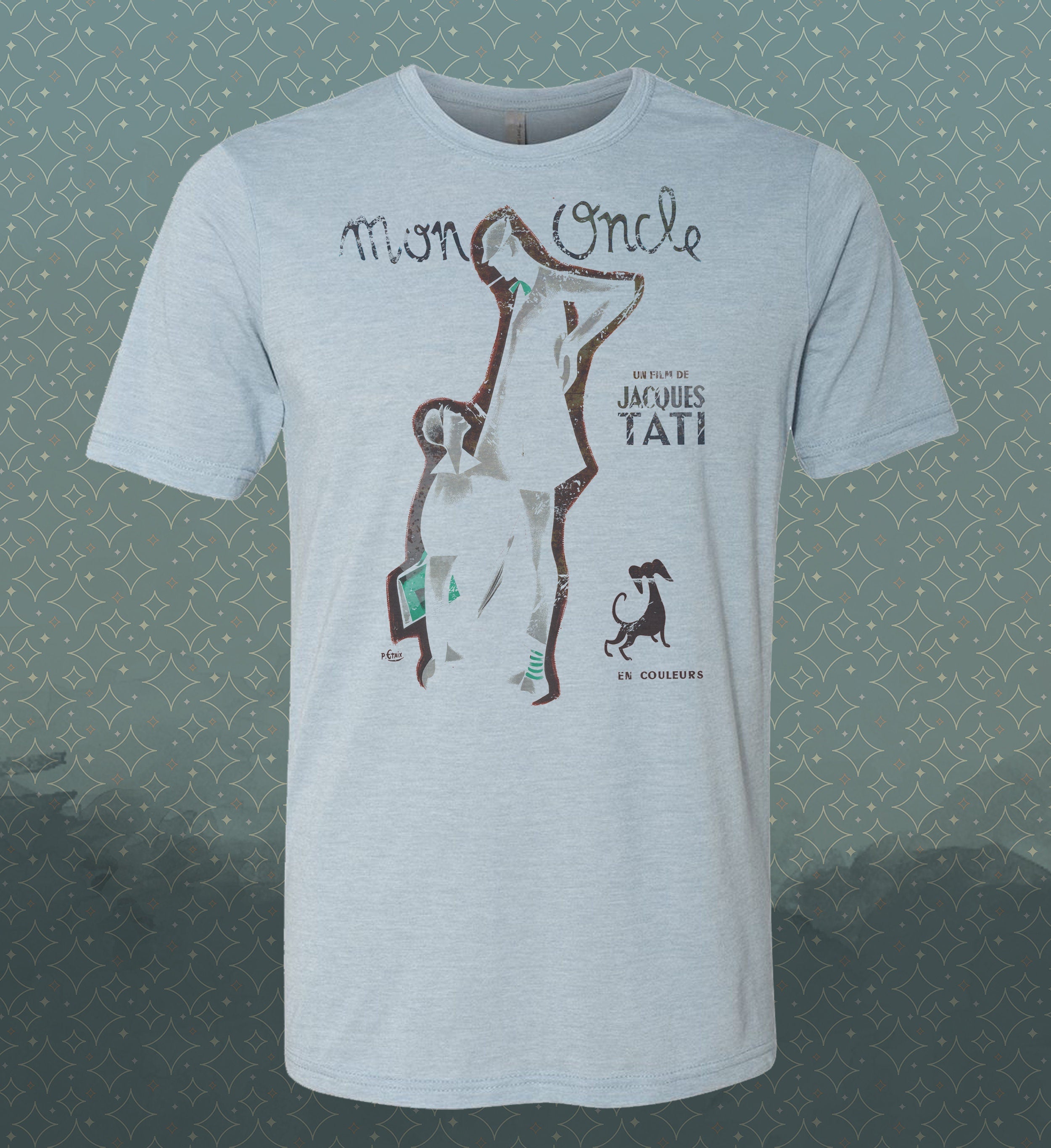 Mon Oncle - Jaques Tati | Vintage-style T-Shirt | Film 50's 1958 French Comedy Movie Classic Tee