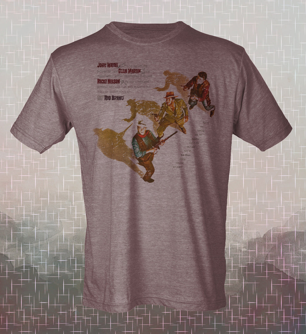 Rio Bravo Movie Tee: John Wayne, Dean Martin, Ricky Nelson - Vintage Western Style