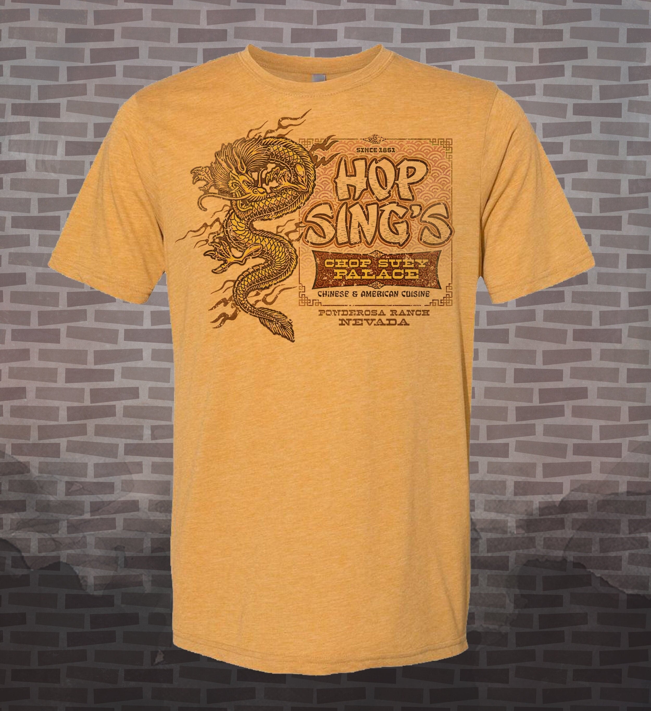 Bonanza Hop Sing Chop Suey Palace T-Shirt: Vintage Chinese Restaurant Tee