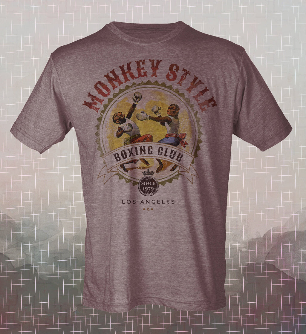 Monkey Style Boxing Club T-Shirt: Vintage-Style Martial Arts Tee