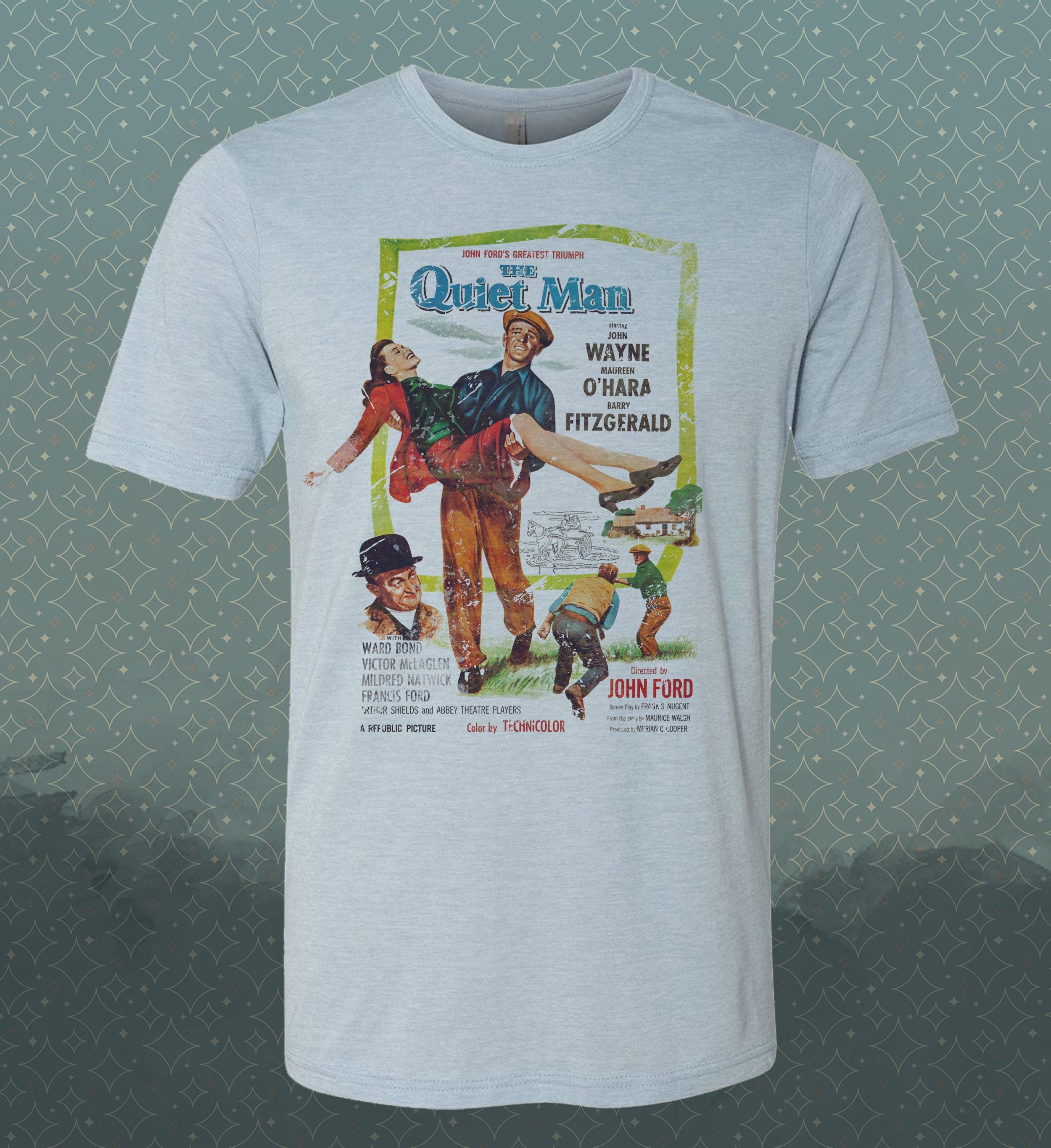 The Quiet Man - Movie-inspired Retro Vintage-Style T-Shirt - Classic 50's Film tee John Wayne Ford