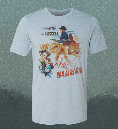 Angel and the Badman-John Wayne Western-Inspired Vintage-Style -T-Shirt Film- 40's 1940 Movie Classic