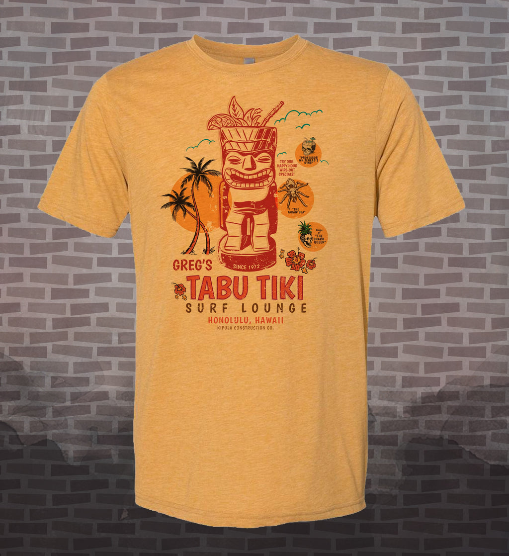 Tabu Tiki Surf Lounge T-Shirt: Honolulu Hawaii Retro Tee