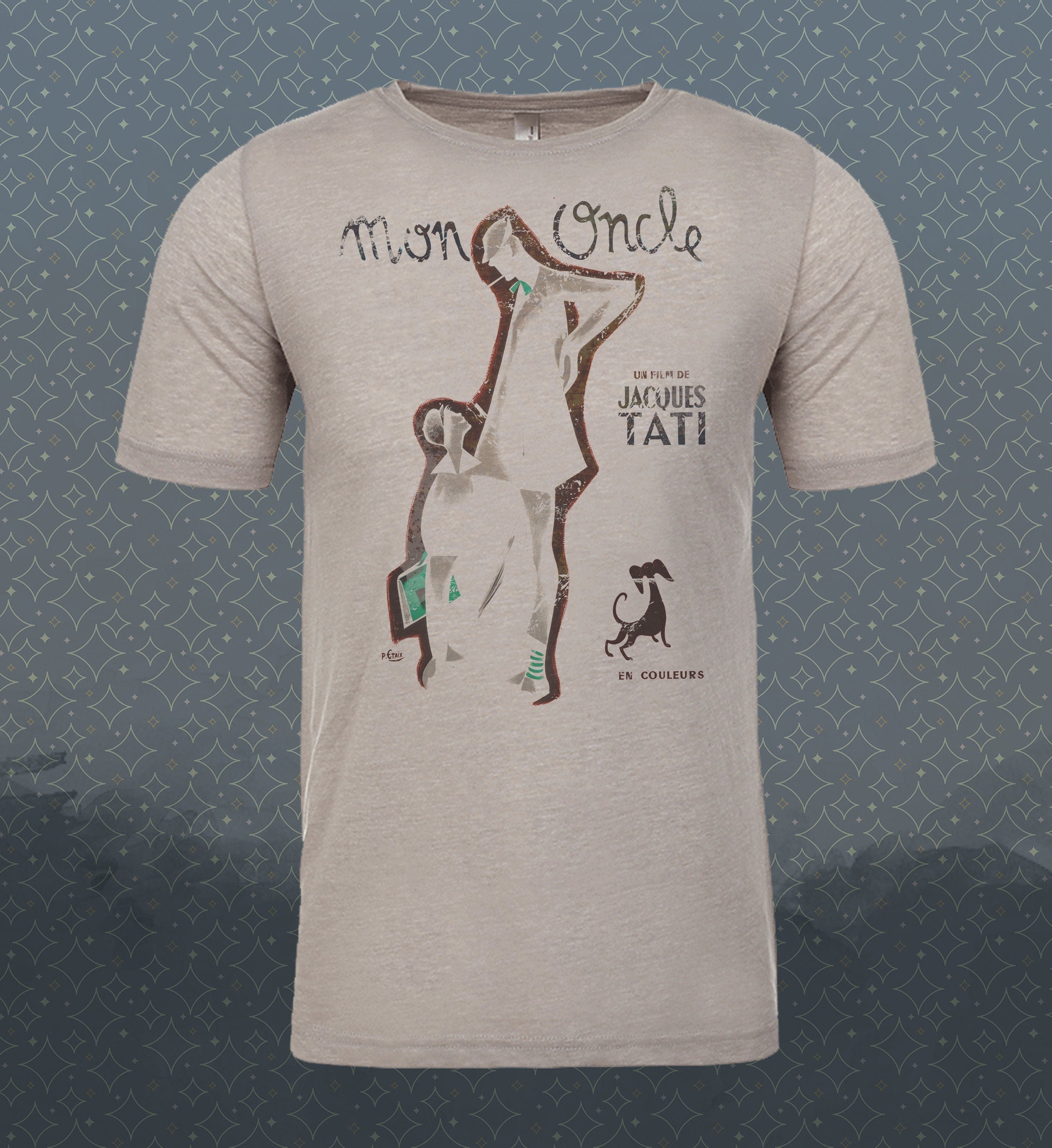 Mon Oncle - Jaques Tati | Vintage-style T-Shirt | Film 50's 1958 French Comedy Movie Classic Tee