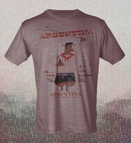 Argentina Gaucho Travel Retro Vintage-style T-Shirt Tee Tourism souvenir steak