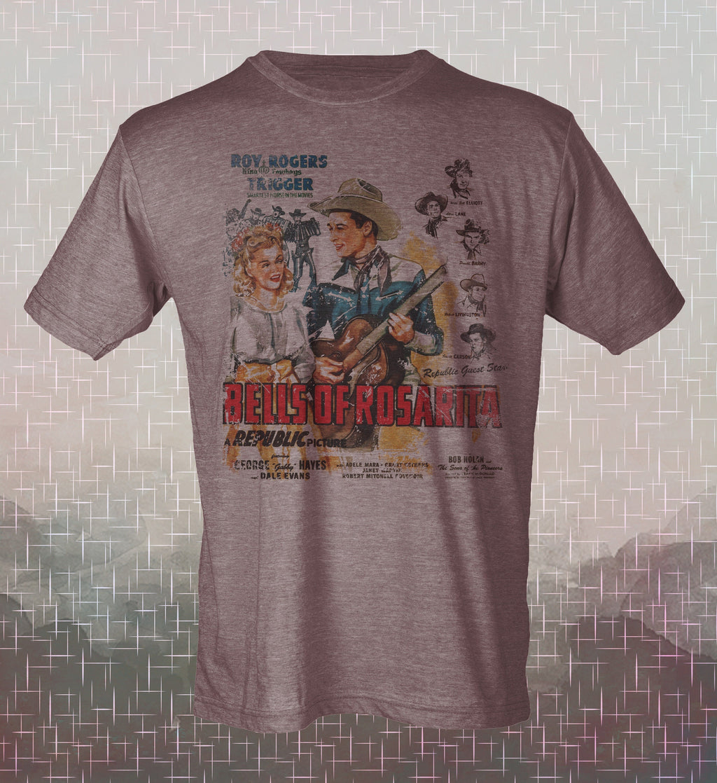 Bells of Rosarita Tee: Roy Rogers, Dale Evans, Vintage Movie Shirt