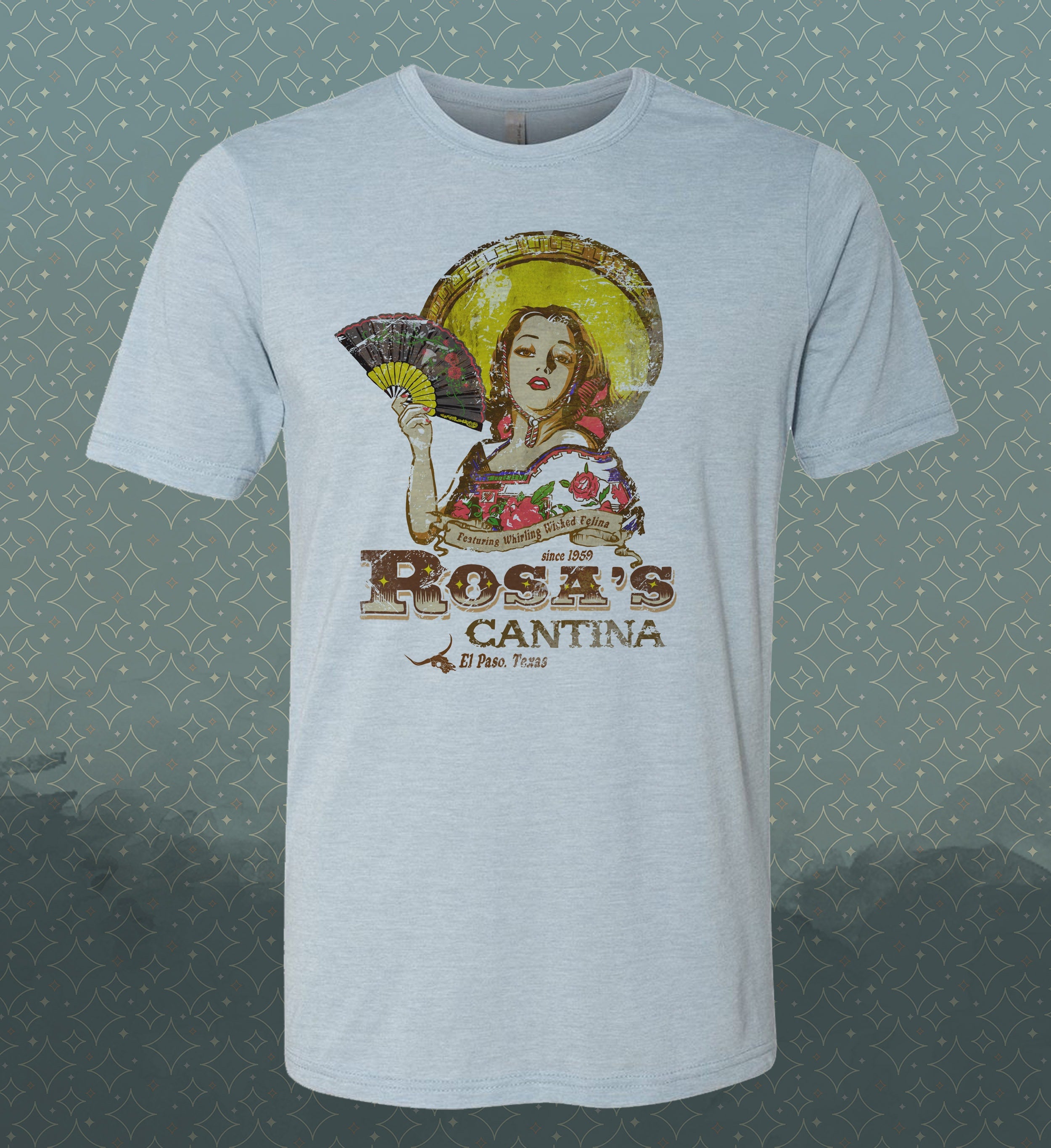 Rosa's Cantina T-Shirt: El Paso Texas Vintage-Style Souvenir Tee