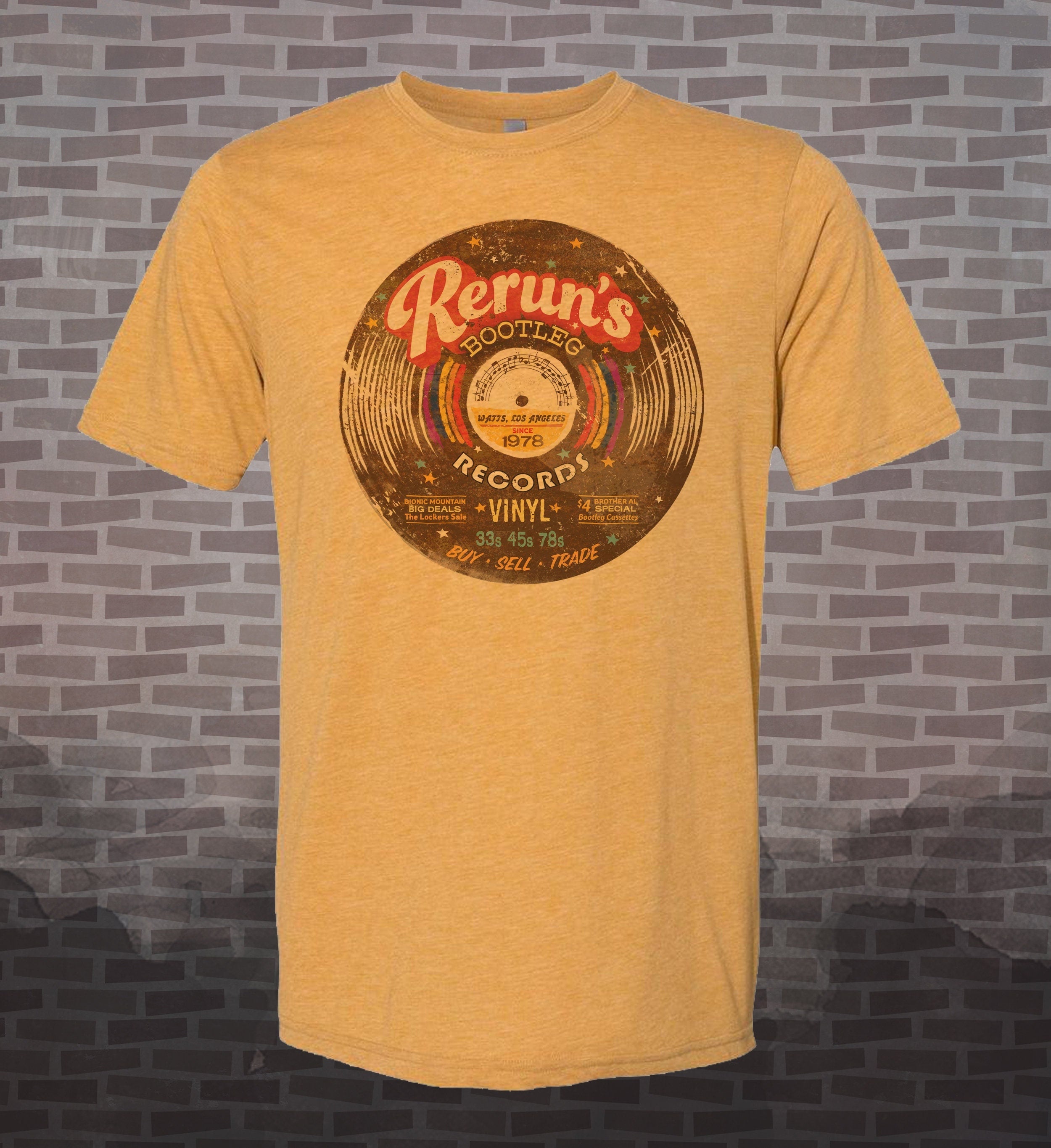 Rerun's Bootleg Records T-Shirt: Vintage-Style TV Tee