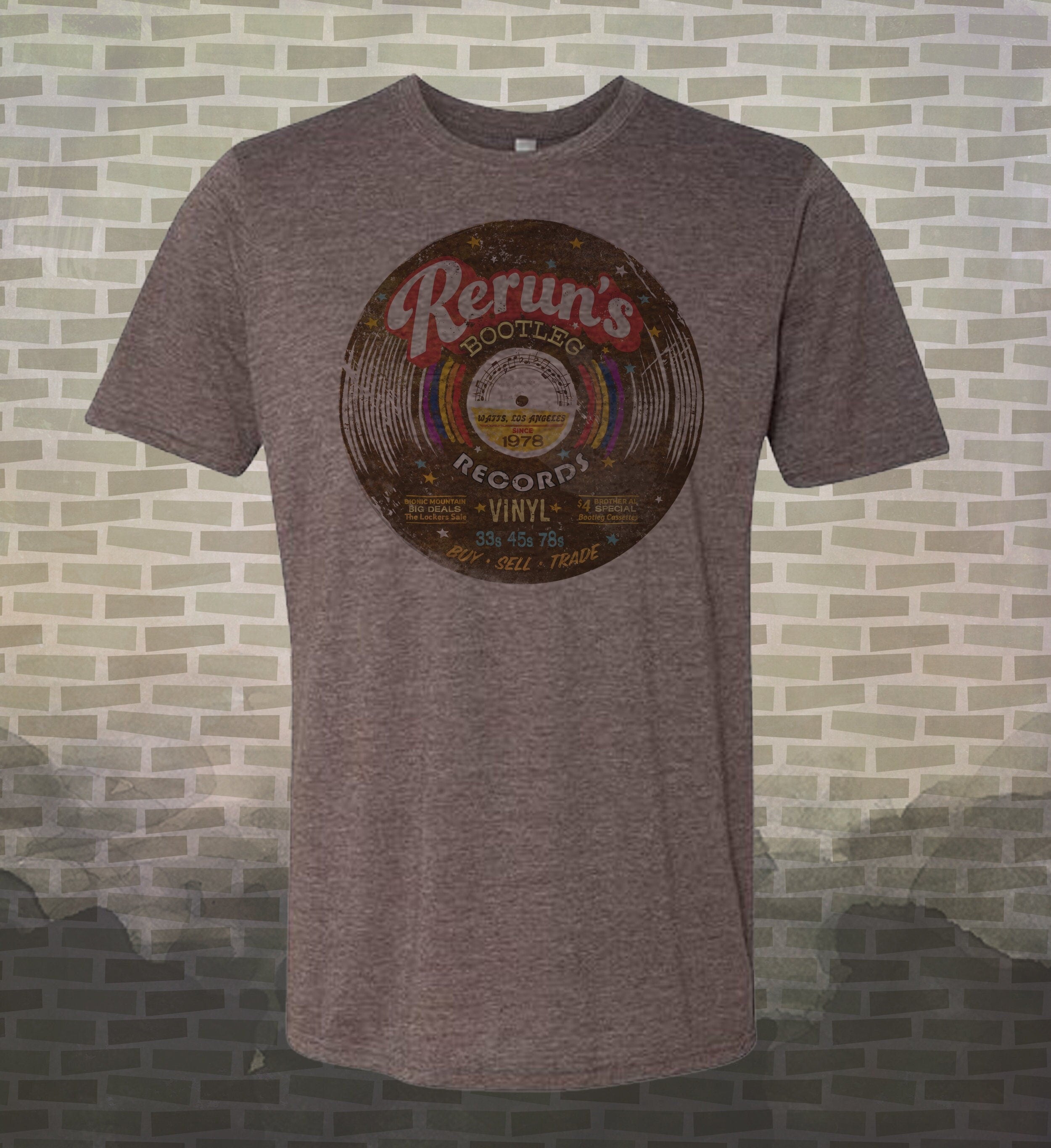 Rerun's Bootleg Records T-Shirt: Vintage-Style TV Tee