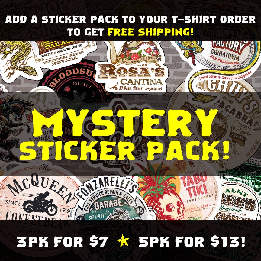 Ninja Pop MYSTERY STICKER PACK! Limited Edition Series 01 : Collect Them All!